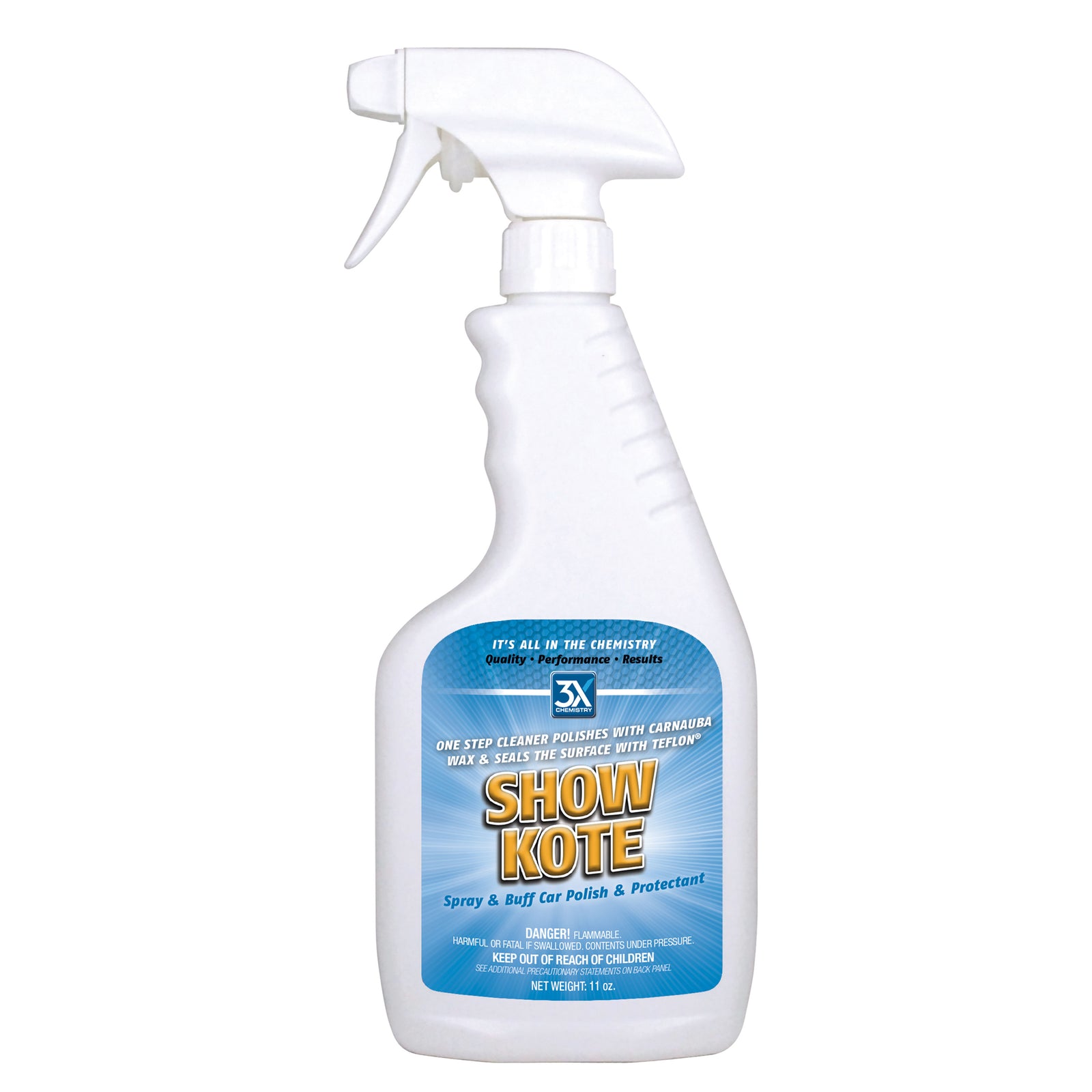 3X Chemistry 195 Show Kote Carnauba Wax - 22 oz. Spray Bottle