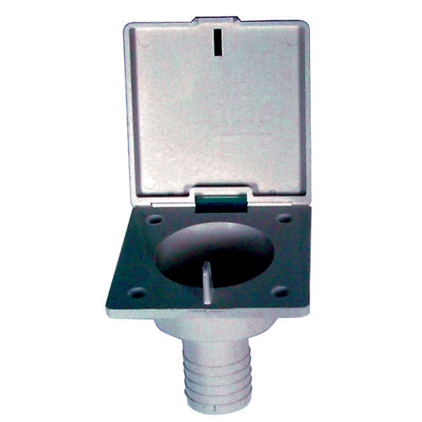 Zebra RV TW144 POLAR WHITE 1-1/4" Fill Spout with Door - Polar White