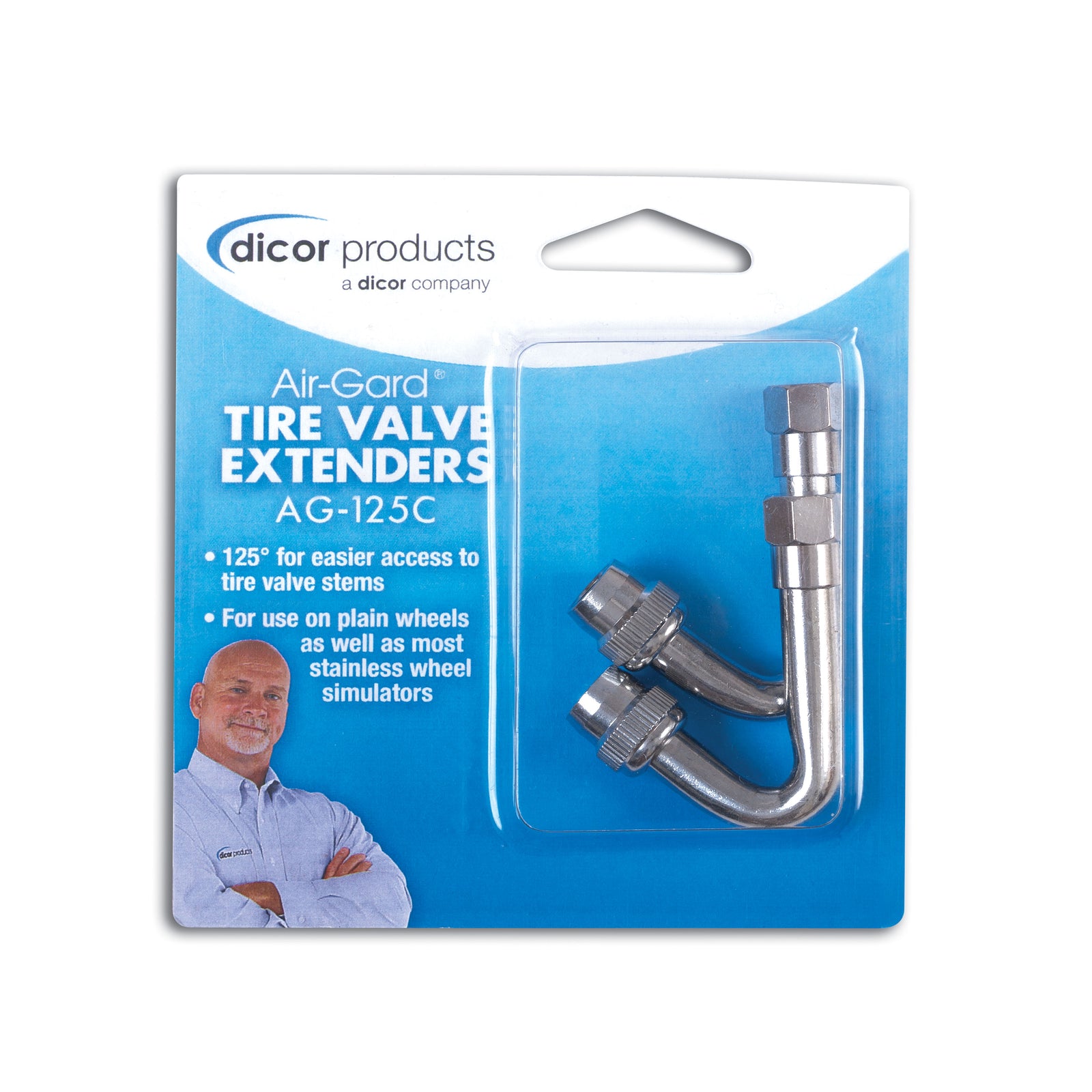 Dicor Corporation AG-125C Solid Valve Extenders - 1.25" Outer Dual