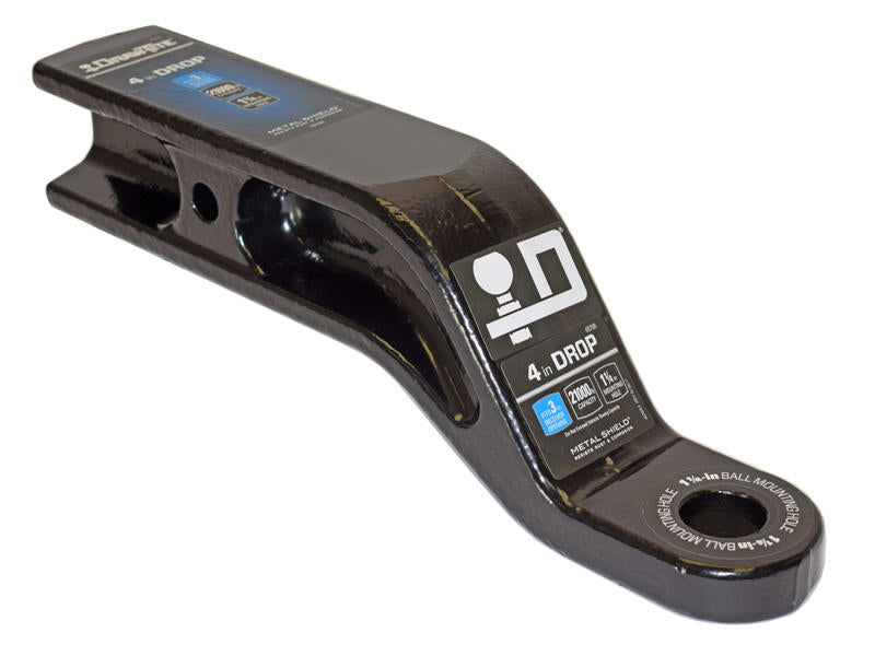 Reese 40702 3" Trailer Hitch Ball Mount - Class V, 8" Drop x 6" Rise