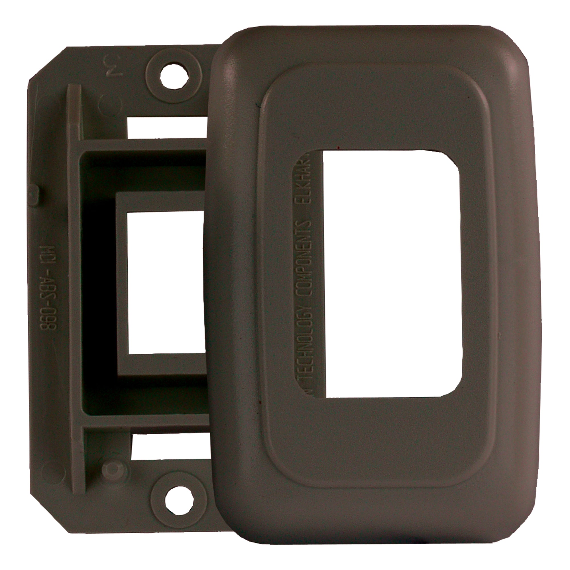JR Products 12195 Single Switch Base and Face Plate - Brown