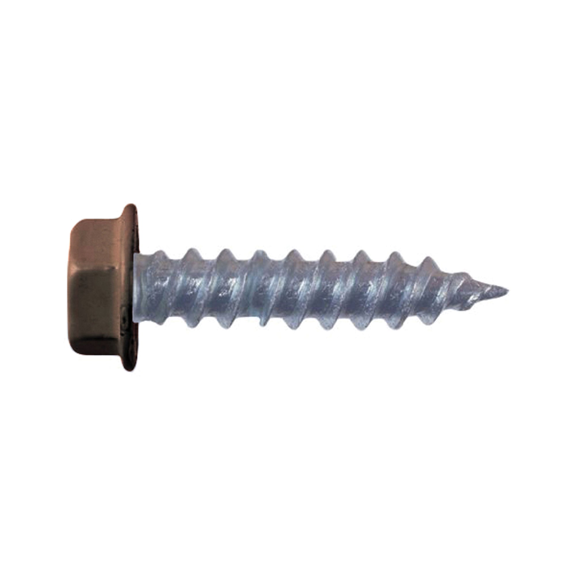 AP Products 012-TR1000 BR 8 X 1-1/4 MH/RV Unslotted Hex Washer Head Screw, Pack of 1000 - 1-1/4", Brown