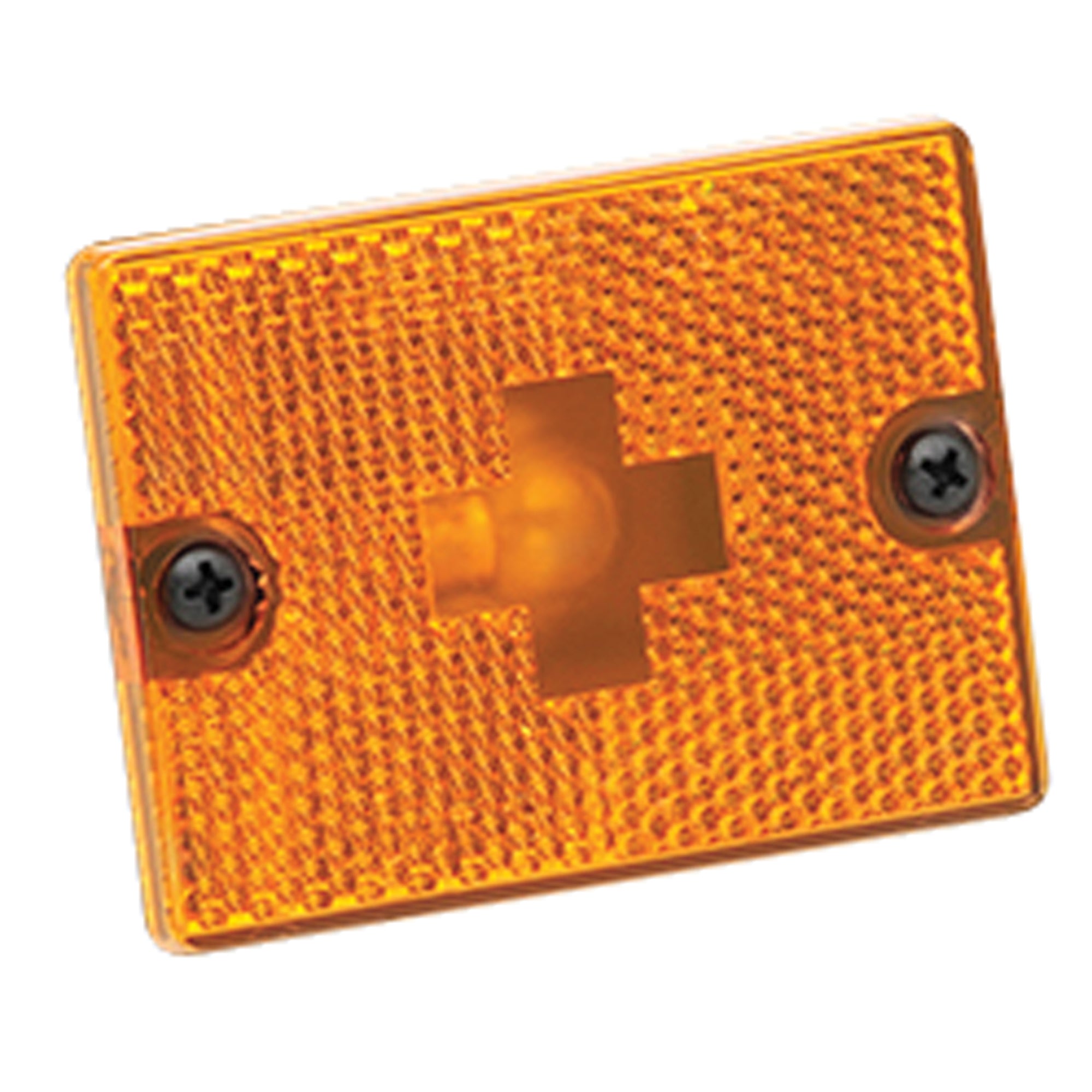 Wesbar 003338 Clearance/Side Marker Lights With Reflex Lens - Replacement Lens, Amber