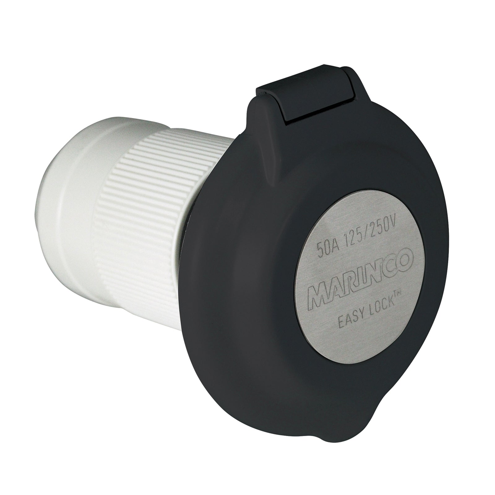 ParkPower 6344EL-BRV.BLK Contoured Power Inlet - 50 Amp