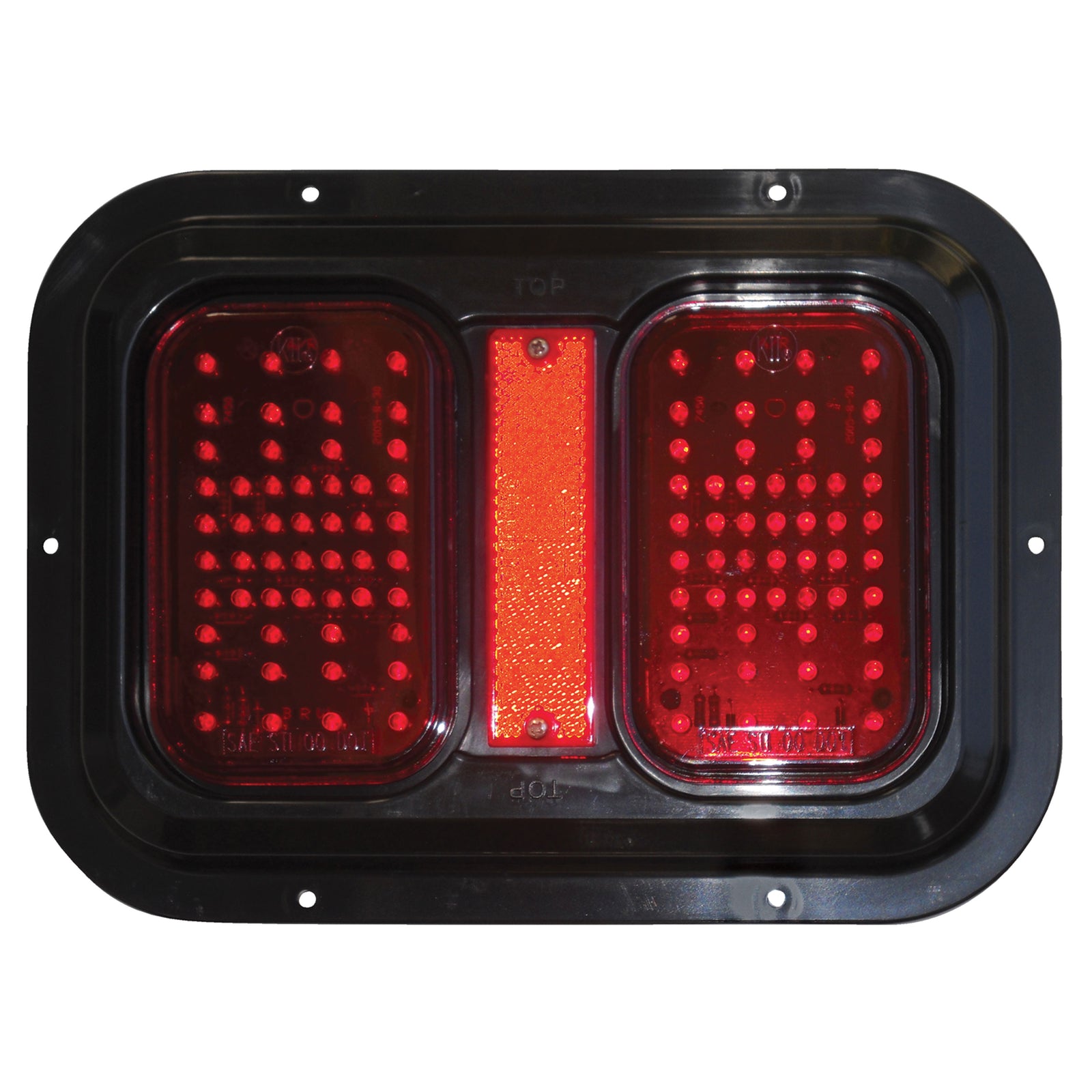 Diamond Group DG52720PB LED Tail Light - 11", Red, Rectangle