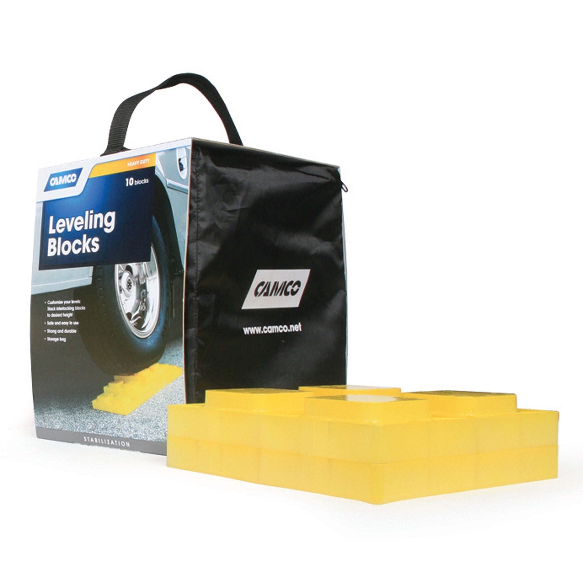 Camco 44505 Leveling Blocks - 10 Pack