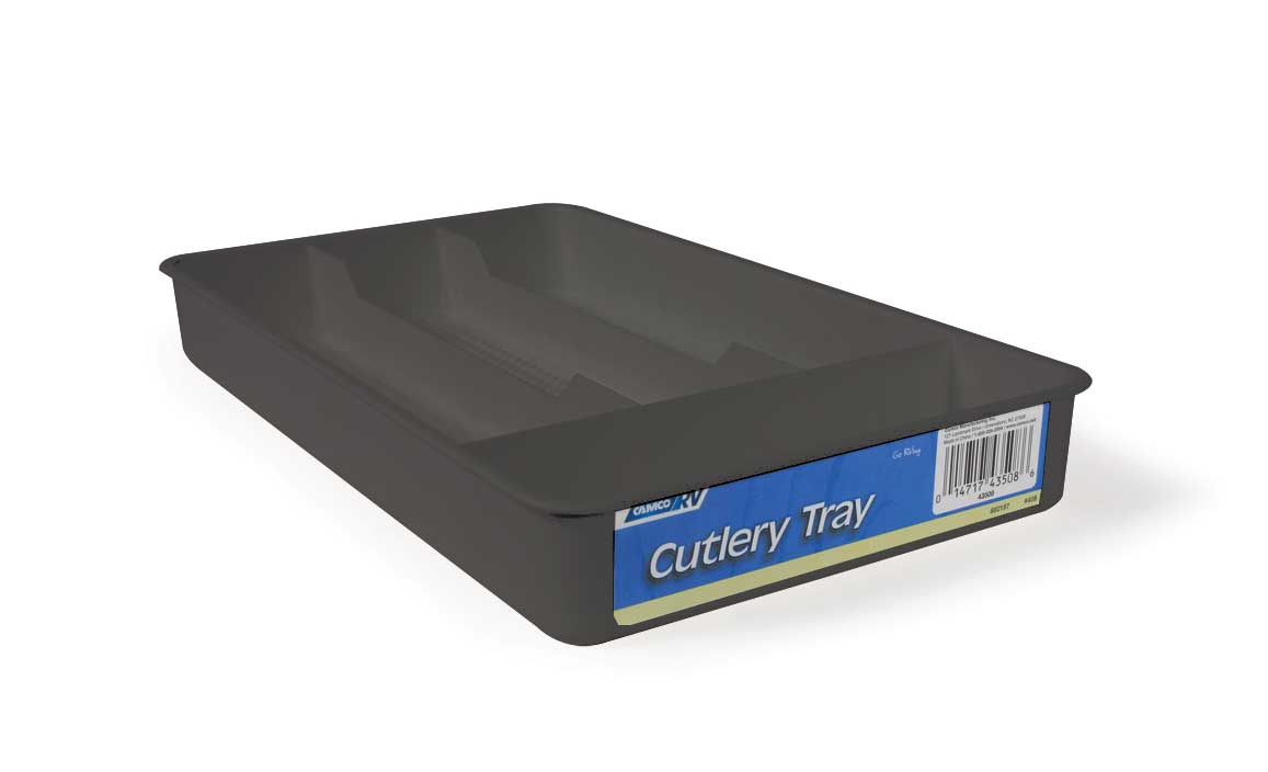 Camco 43509 RV Cutlery Tray - Black