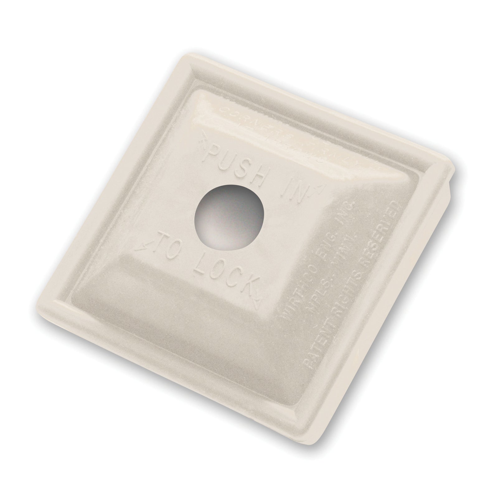 WirthCo 30080-7 Bumper Plug Locking White(Bulk)