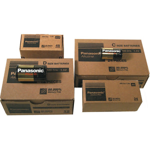 Universal Power Group C3787 Panasonic Alkaline Batteries - 9-Volt, Pack of 12