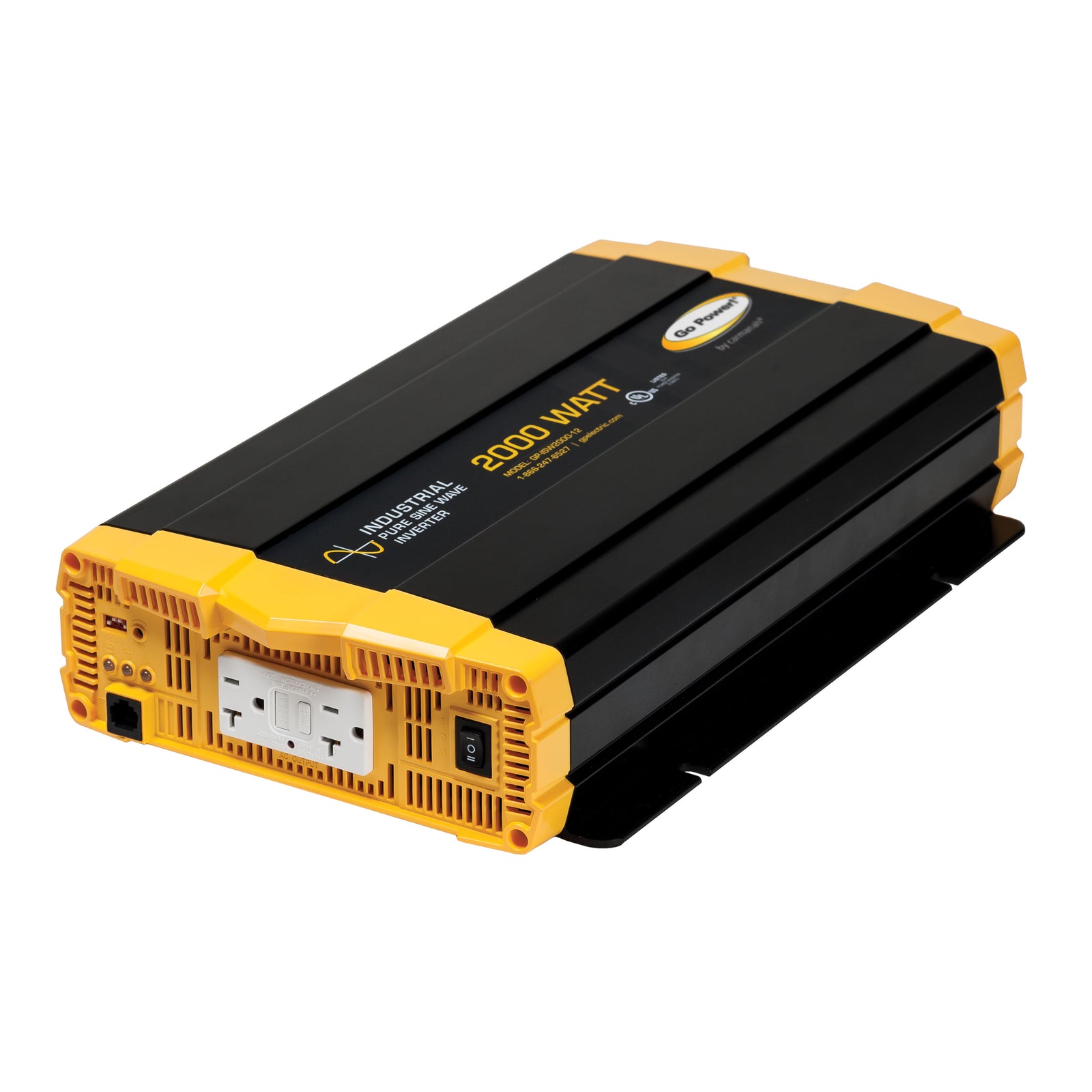 Go Power! GP-ISW2000-12 Industrial Pure Sine Wave Inverter - 2000 Watt / 12V