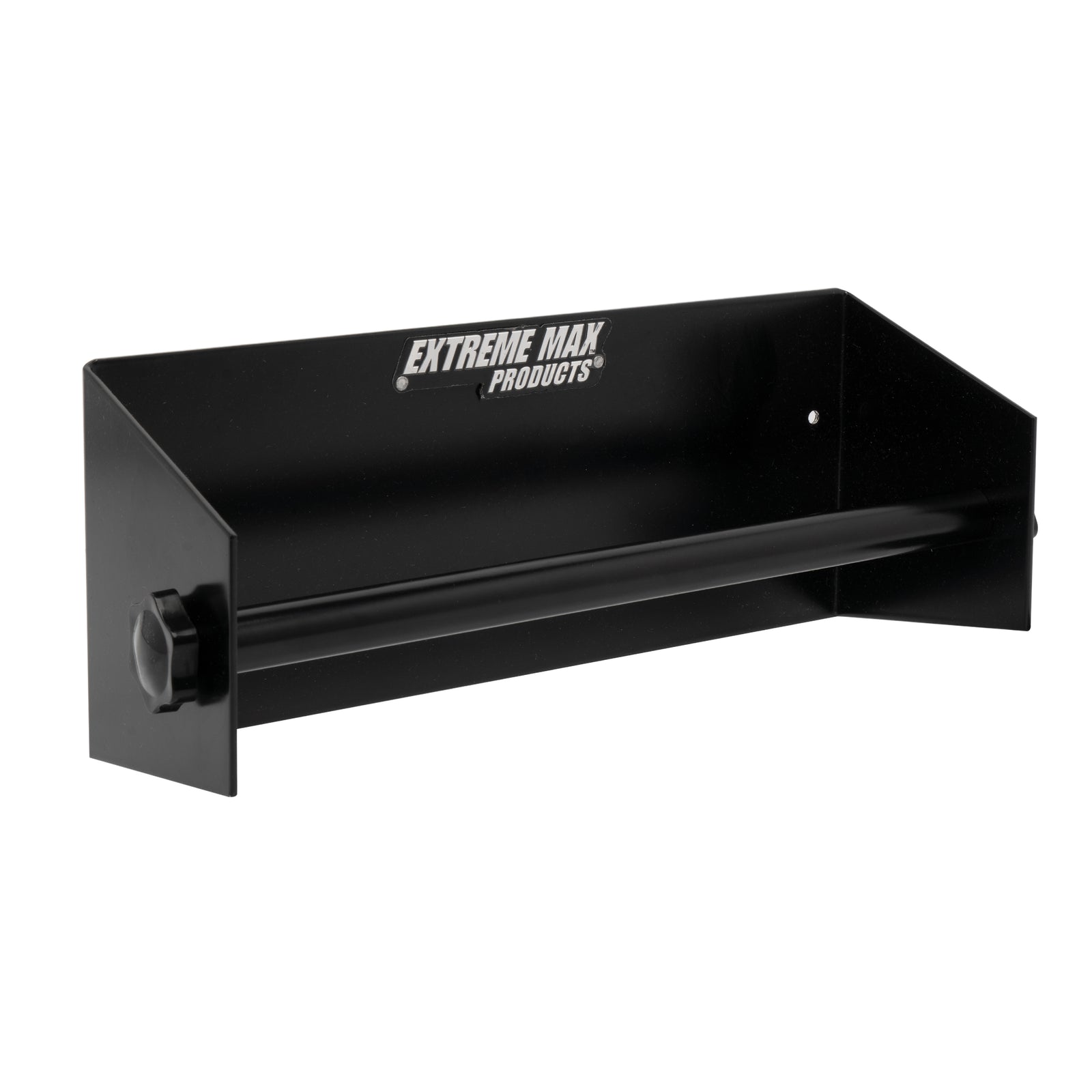 Extreme Max 5001.6131 Aluminum Wall-Mount Paper Towel Holder for Enclosed Trailer, Shop, Garage, Storage - Black