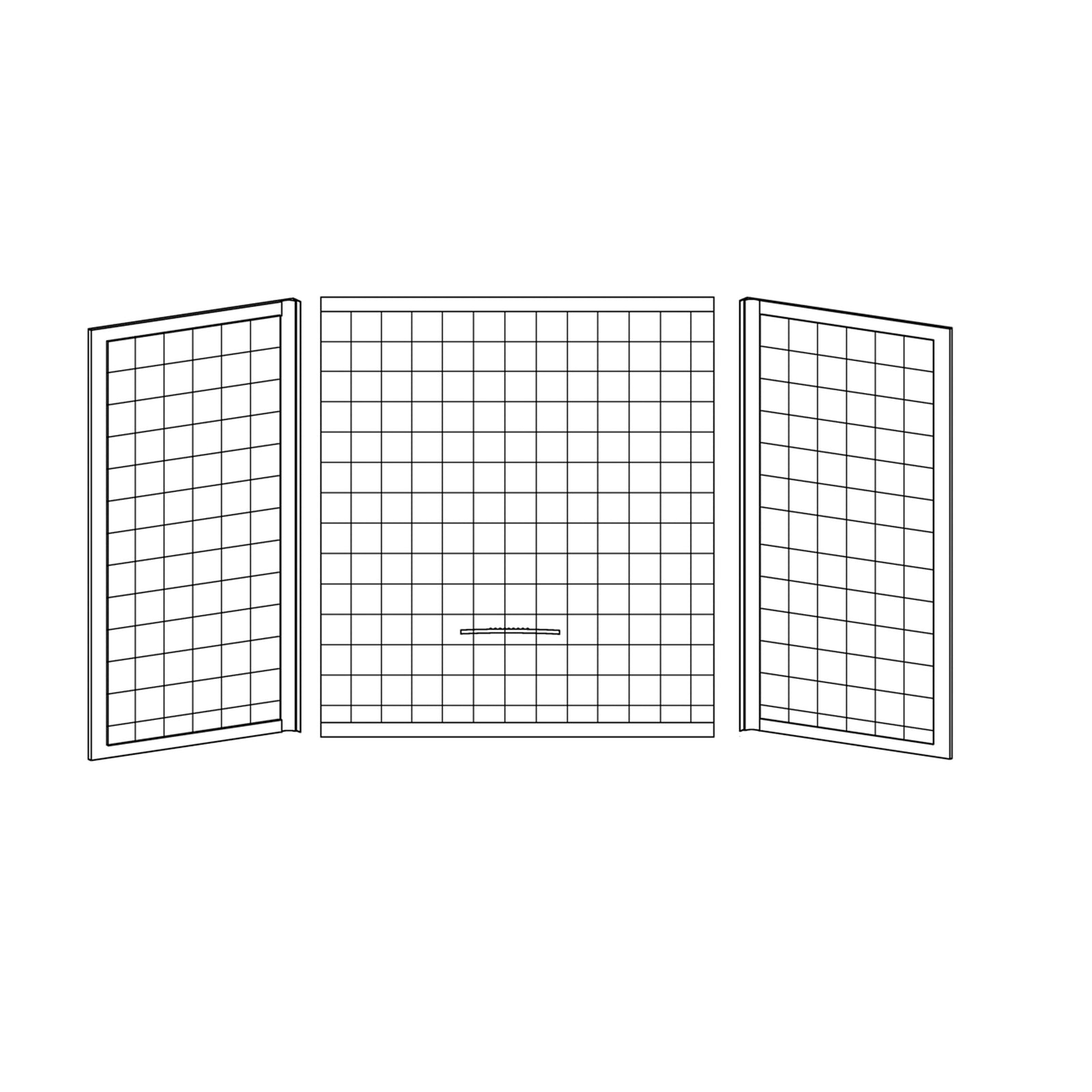 Kinro ALM-35428-SPK Three-Piece Shower Pan Surround - 28 in. x 54 in., Almond