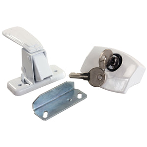 JR Products 11685 Camper Door Latch - White