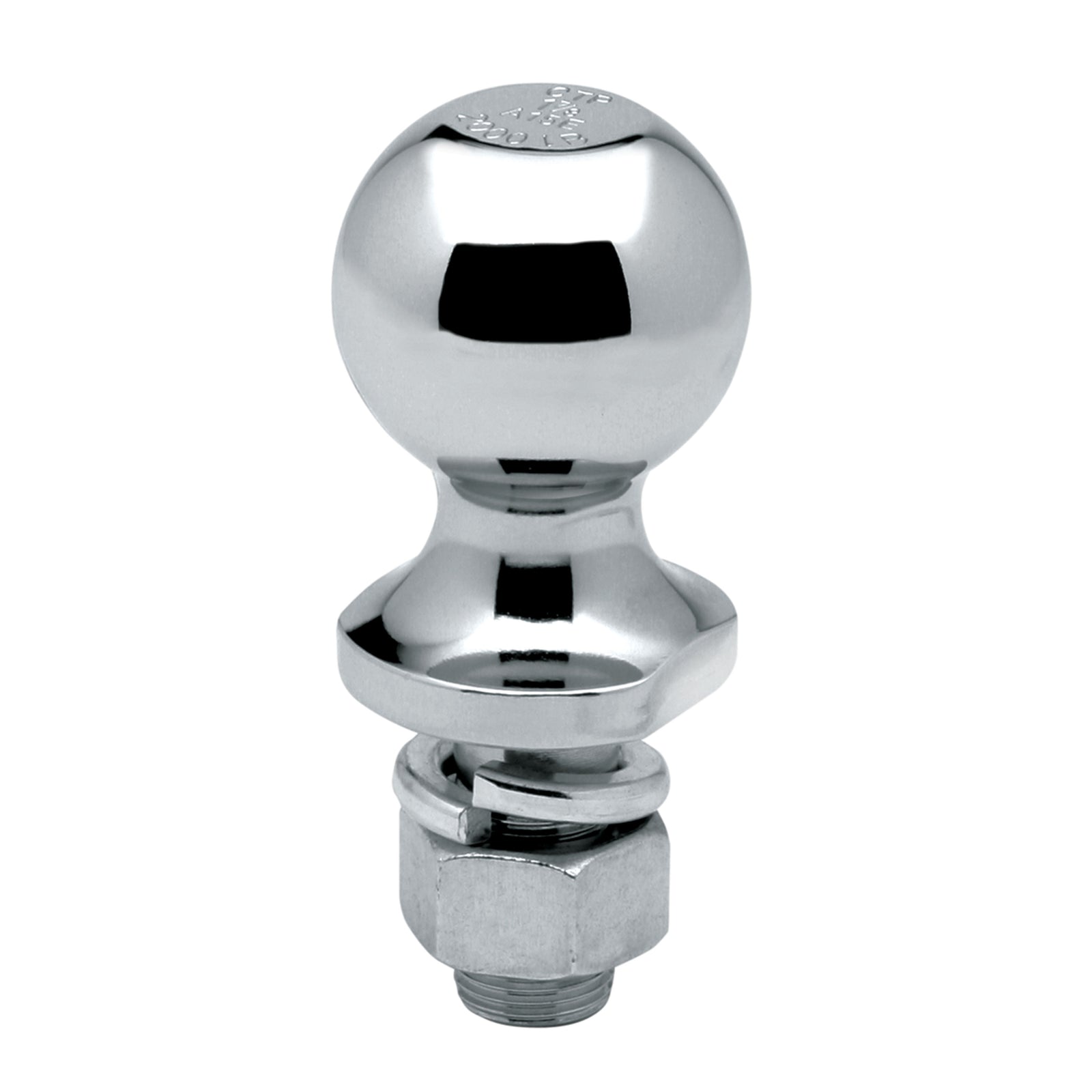 Reese 63812 Class I Hitch Ball, Chrome - 1-7/8" Ball x 3/4" x 2-3/8", 2,000 lbs.