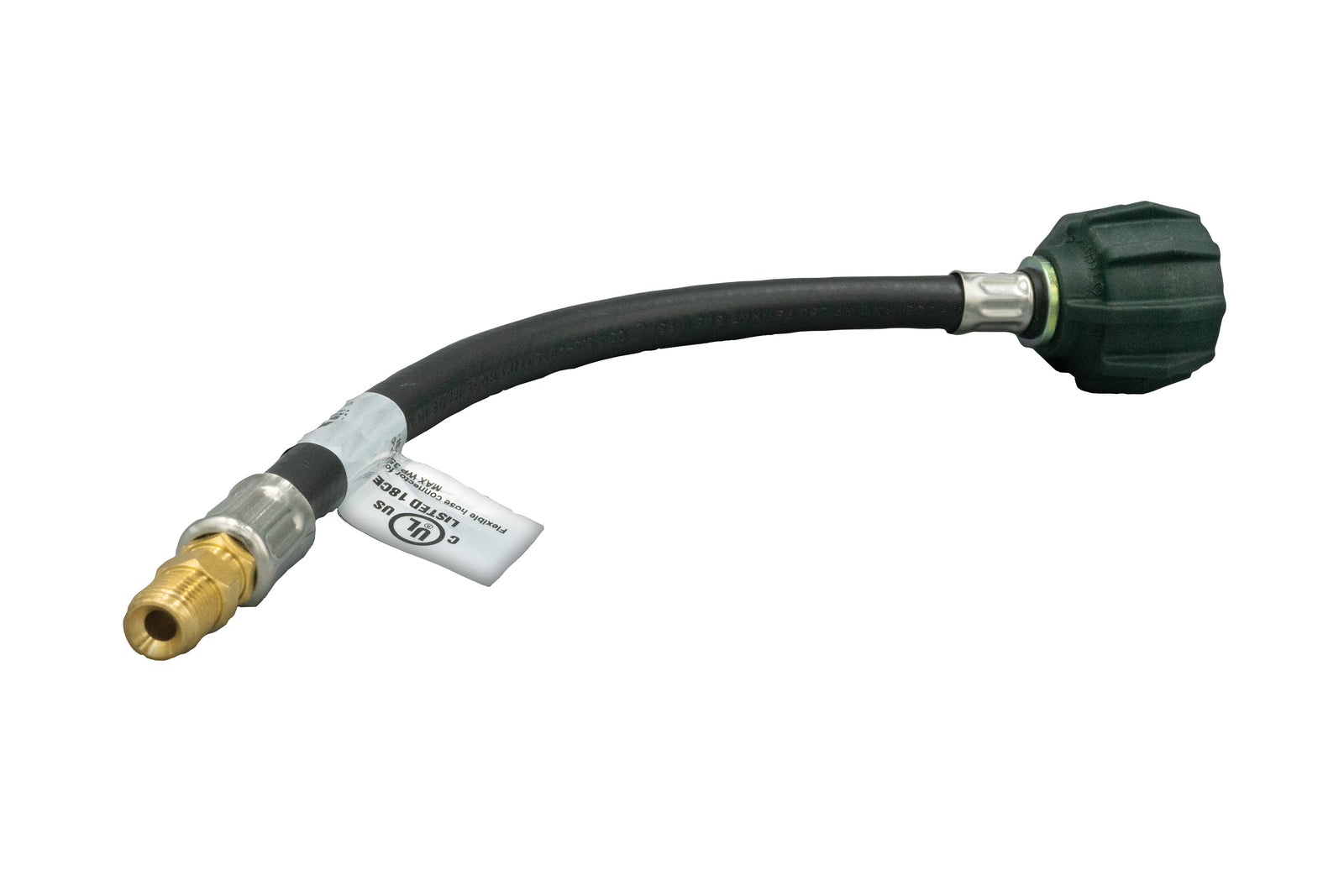 Suburban LP-PT15M RV Type-1 ACME Nut Pigtail, 1/4" I.D. Hose, Type-1 ACME Nut x 1/4" MPT, 15"