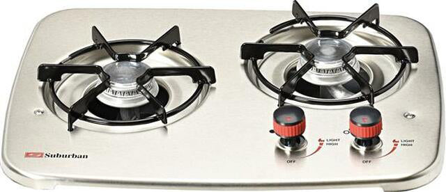 Suburban 3071AST Cooktop 2 Burner Stainless