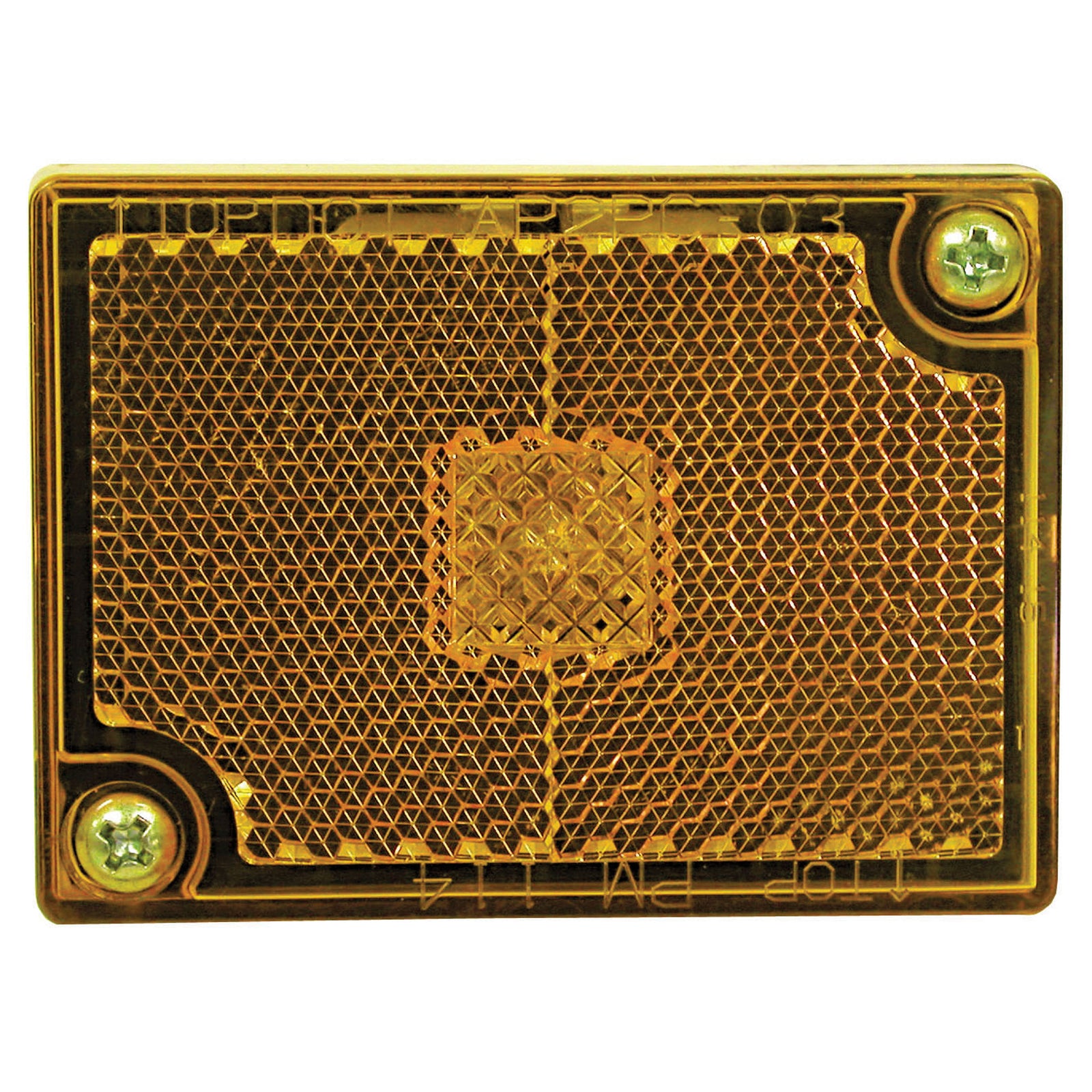 Peterson Manufacturing E114A Pc-Rated Clearance/Side Marker Light With Reflex - Amber