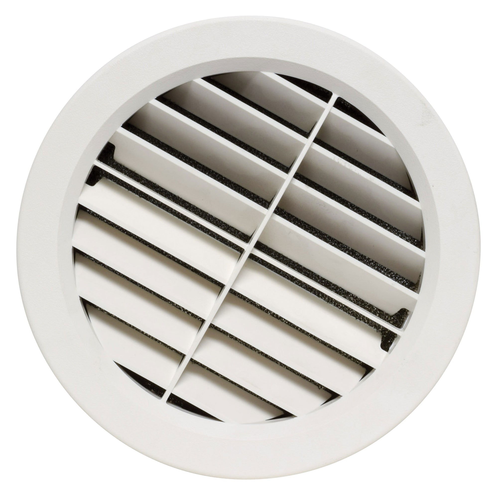 Valterra A10-3361VP Air Return Vent with 360° Rotation & Removable/Washable Foam Filter - 5-5/8" ID x 6-7/8", Beige