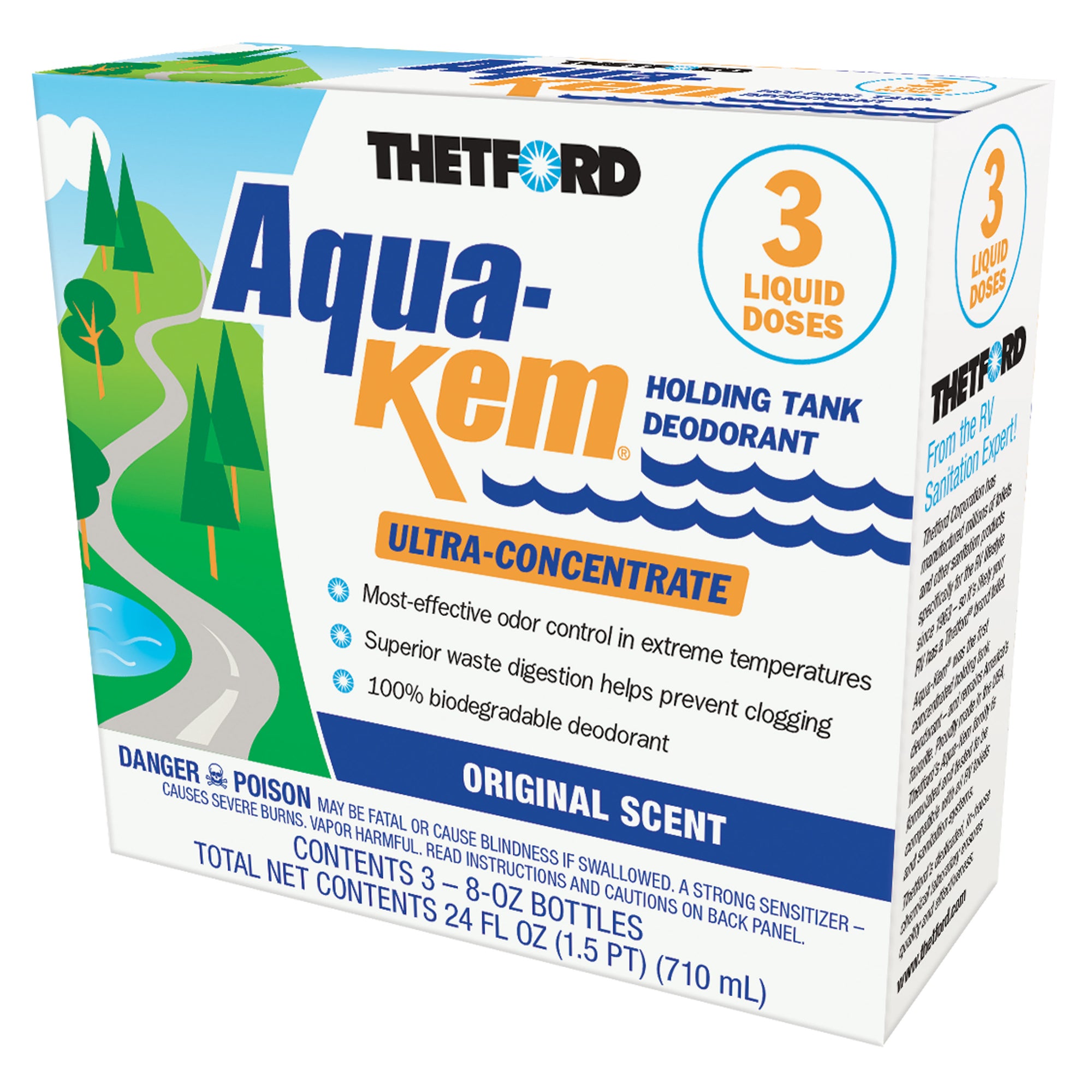 Thetford 15483 Aqua-Kem - 8 oz. - 3 Pack