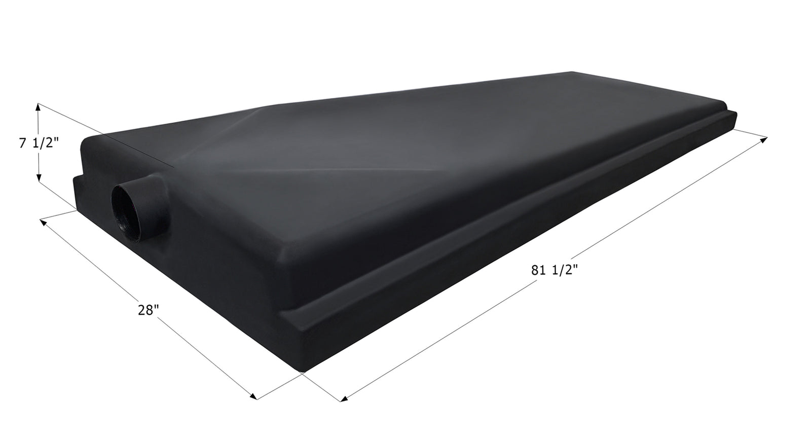 Icon 14056 Holding Tank H3554 for Jayco 5th Wheel Travel Trailer - 81.5" x 28" x 7.5", 50 Gallon (Tank Only)