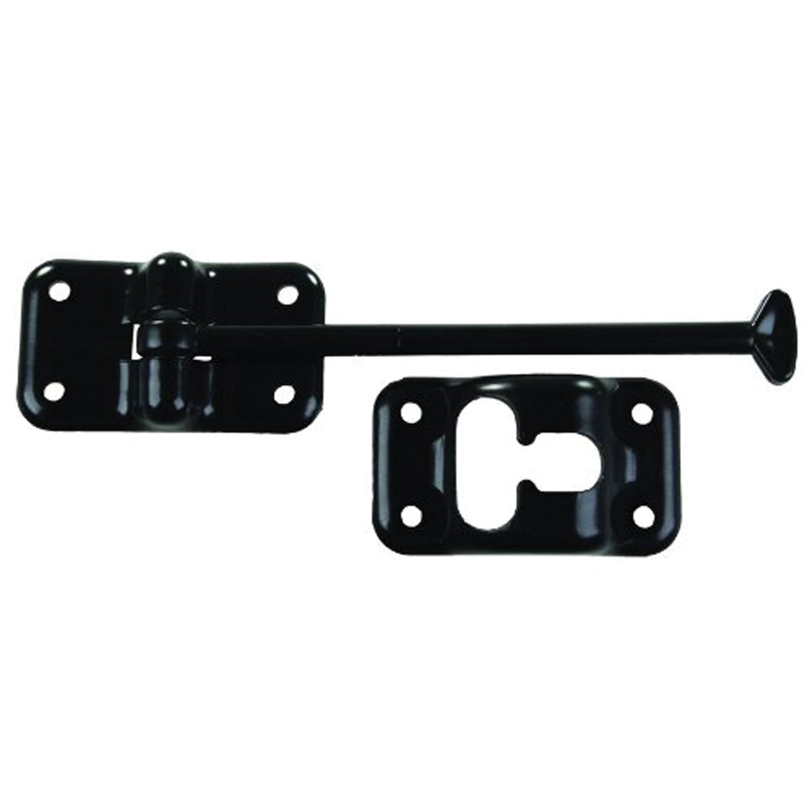 JR Products 10434 Plastic T-Style Door Holder - Black, 6"