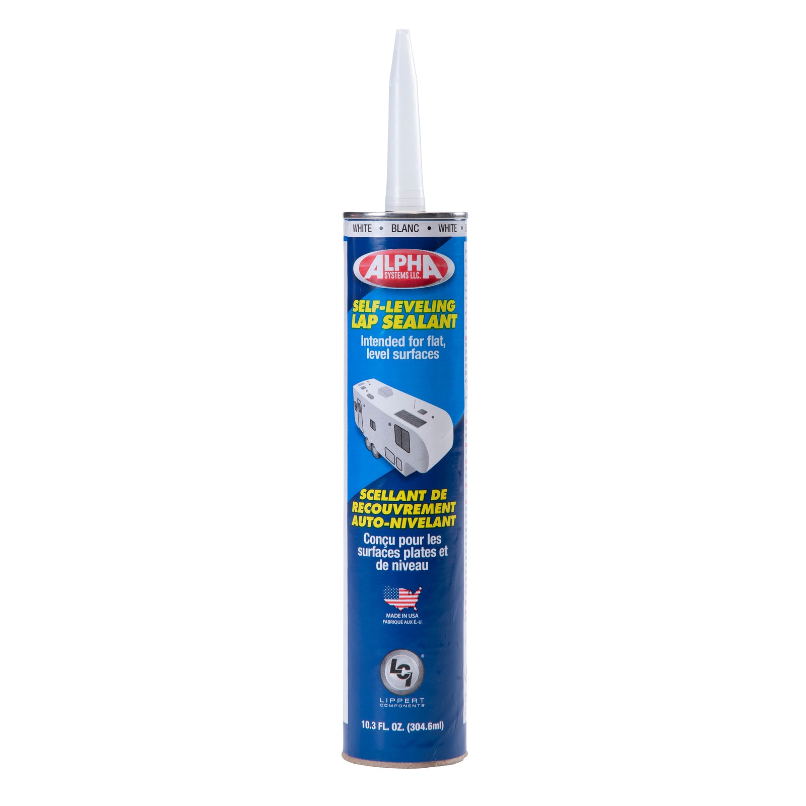 Alpha Systems 862144 N1021 High Solids Low V.O.C. Self-Leveling Sealant - 11 oz. Tube, White