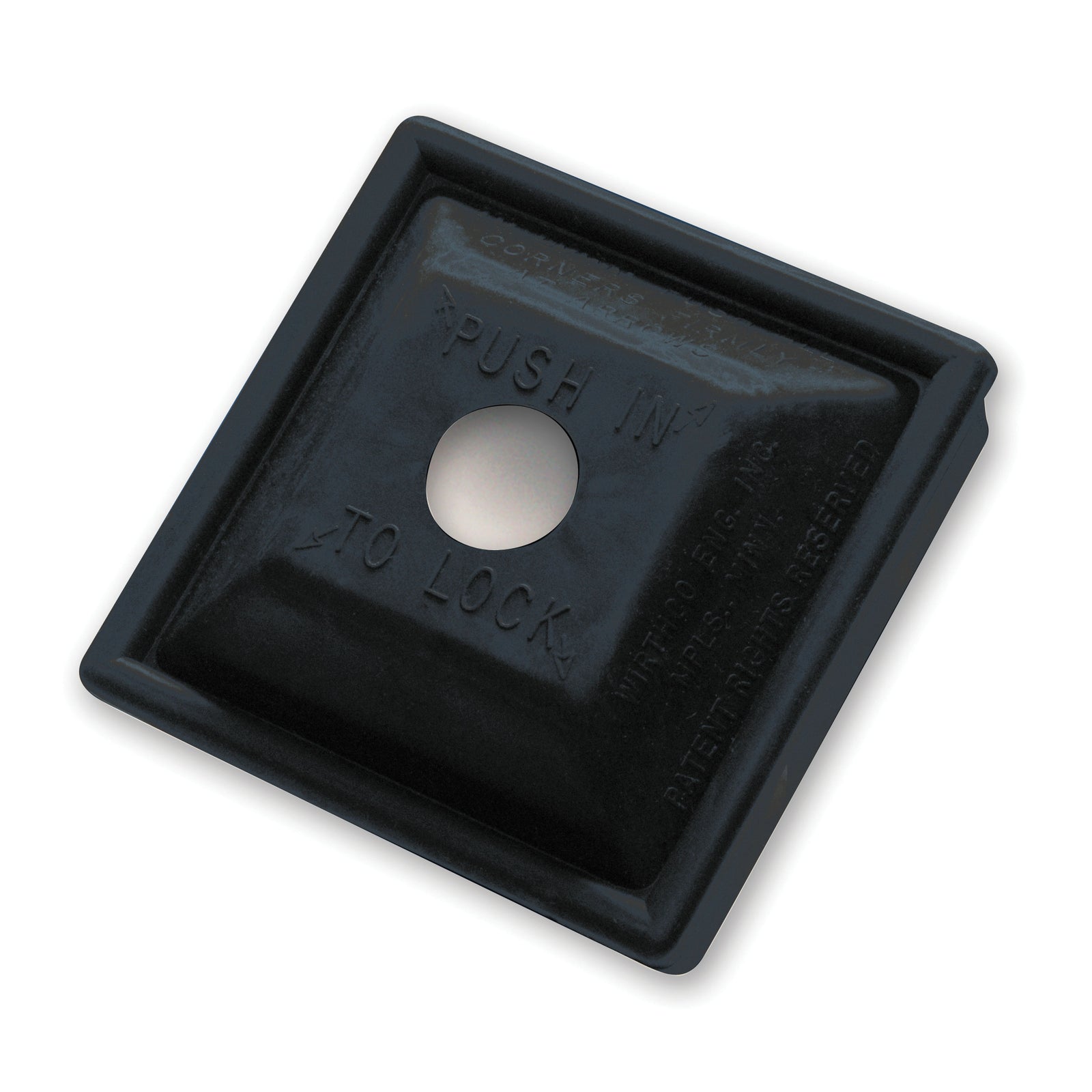 WirthCo 30000-7 Locking Bumper Plug - 4", Black