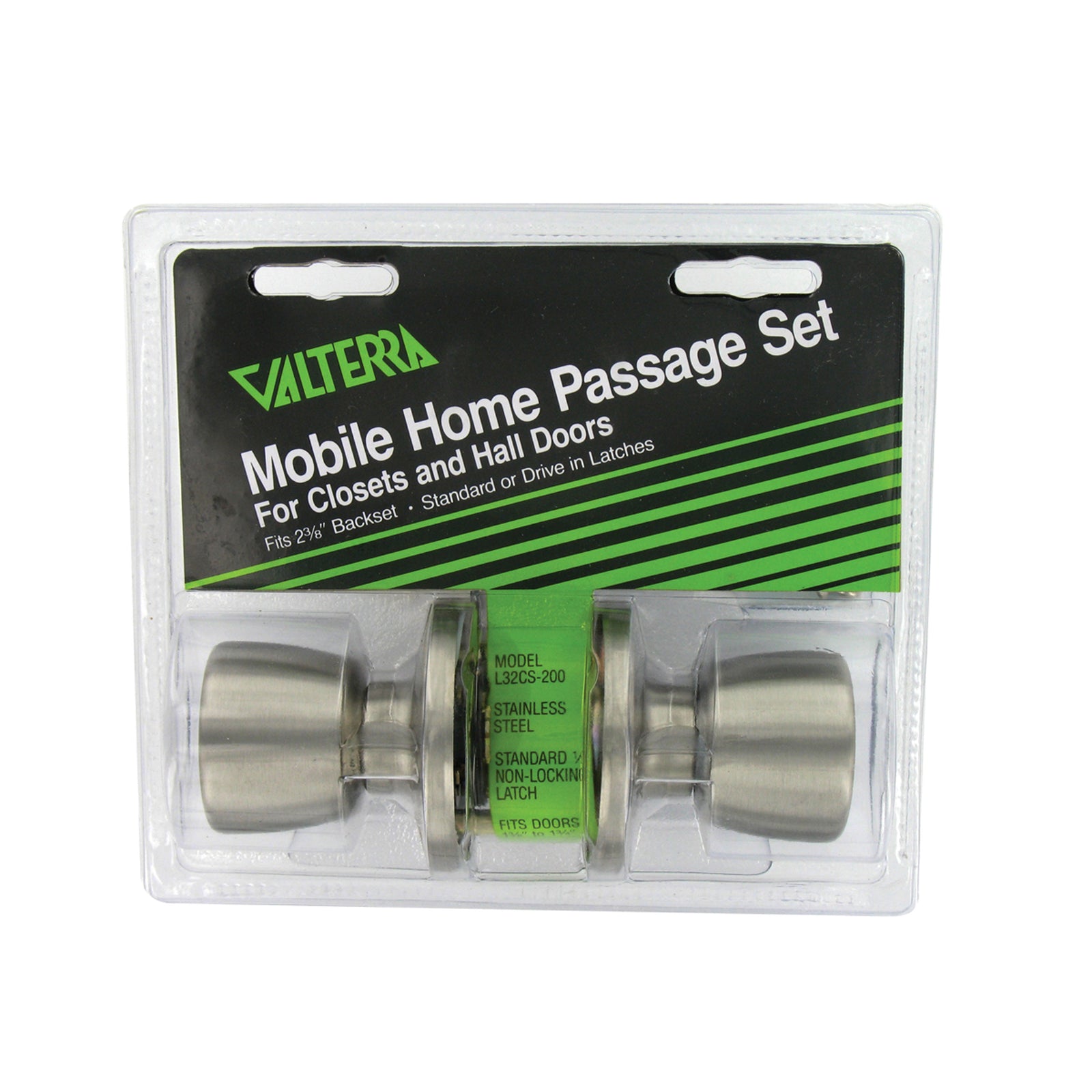 Valterra L32CS200 Stainless Steel Interior Passage Lock - Knob x Knob