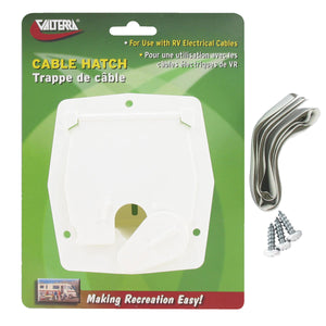 Valterra A10-2151VP Large Square Cable Hatch - White