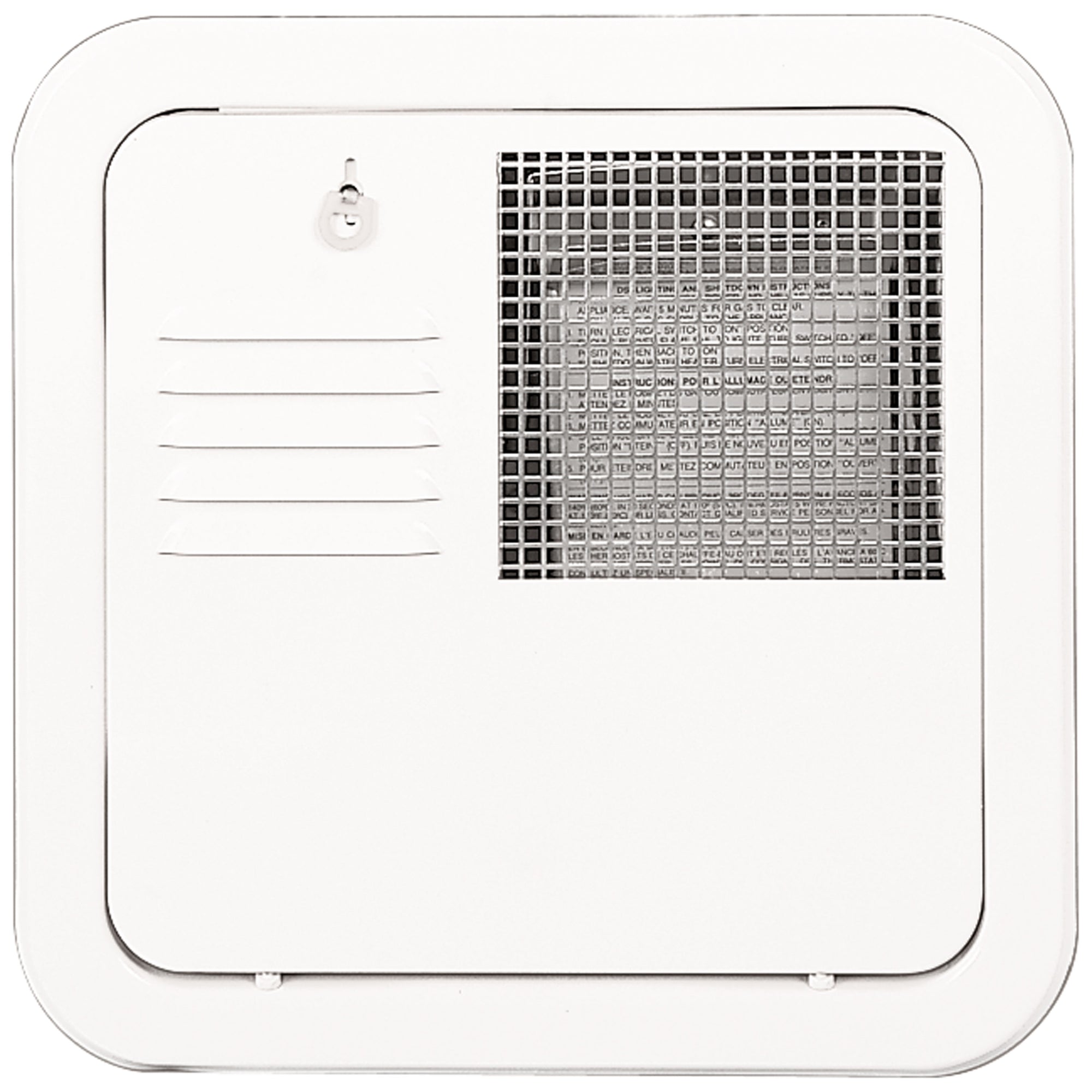 Suburban 6255APW Flush-Mount Water Heater Door - 6 Gallon, Polar White