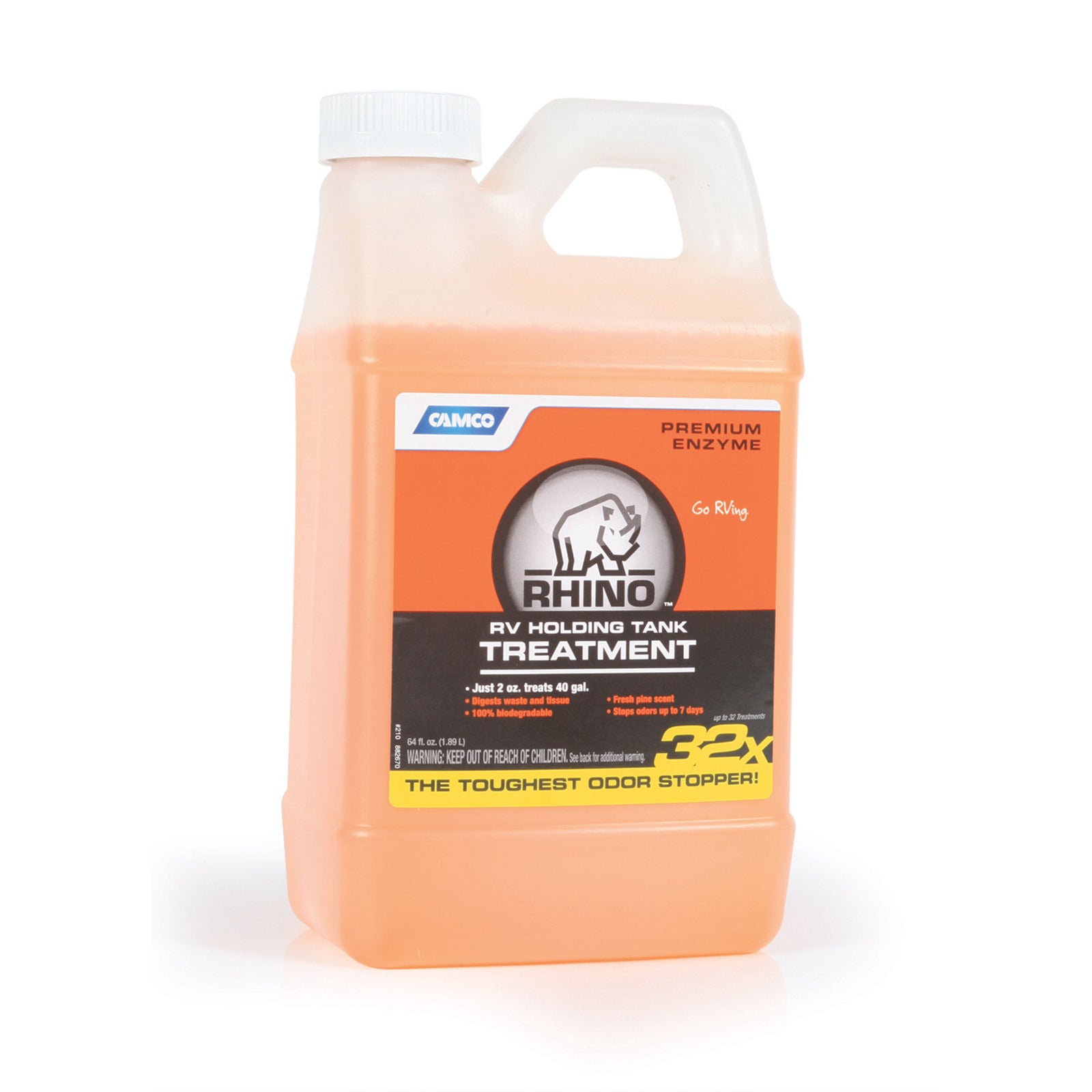 Camco 41514 Rhino Enzyme Rv Holding Tank Treatment - 64 Oz.