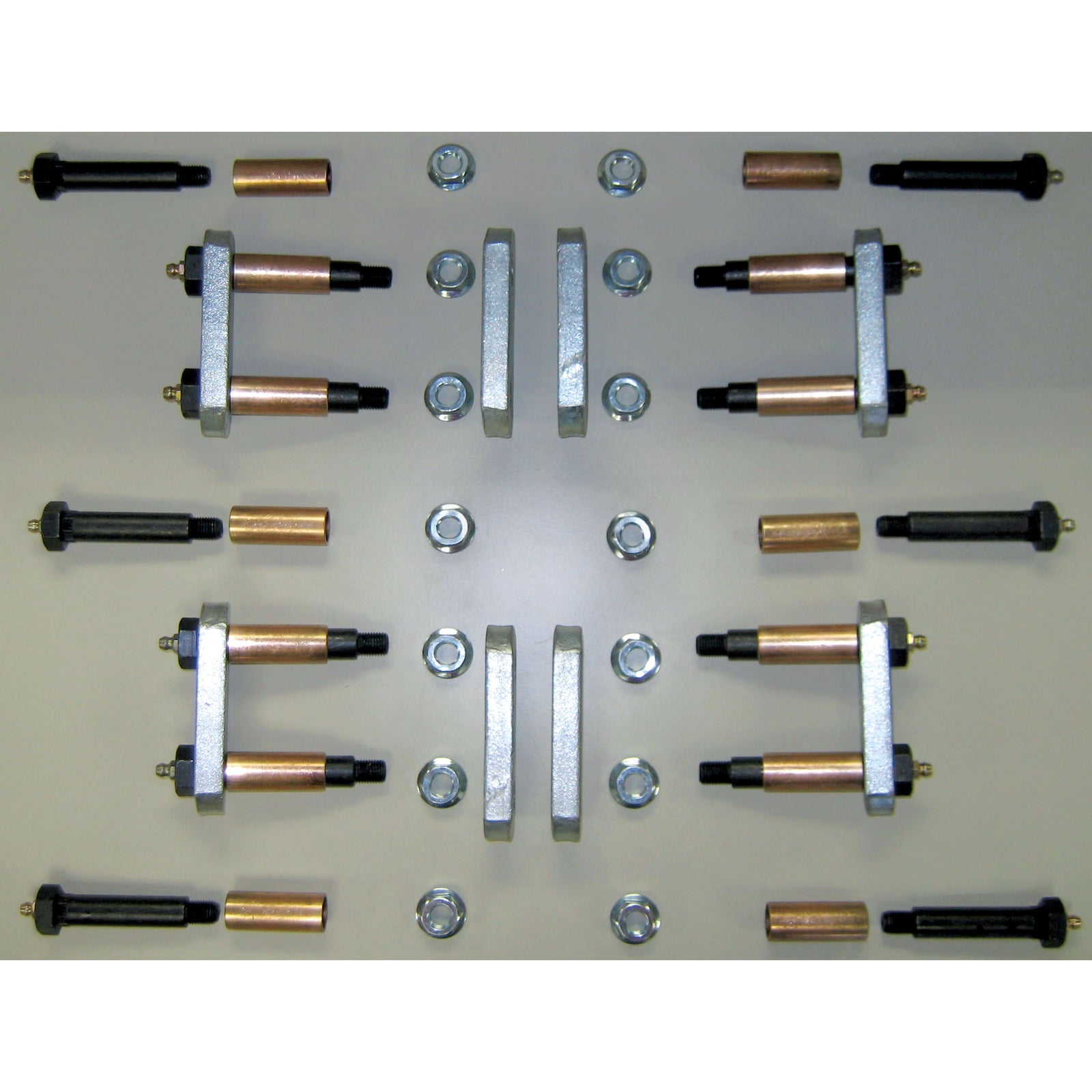 MORryde UO12-024 Heavy-Duty Shackle Kit with Standard Hanger - Stock with 3-1/8" Shackles, Triple