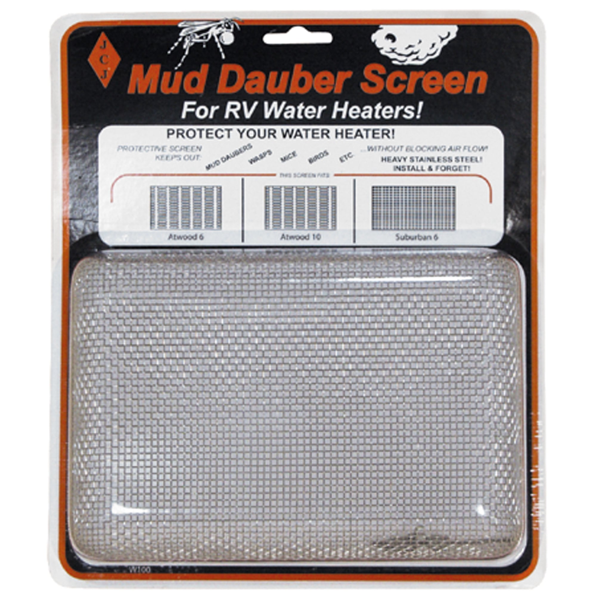 JCJ W-100 RV Water Heater Mud Dauber Screen For Atwood/Suburban