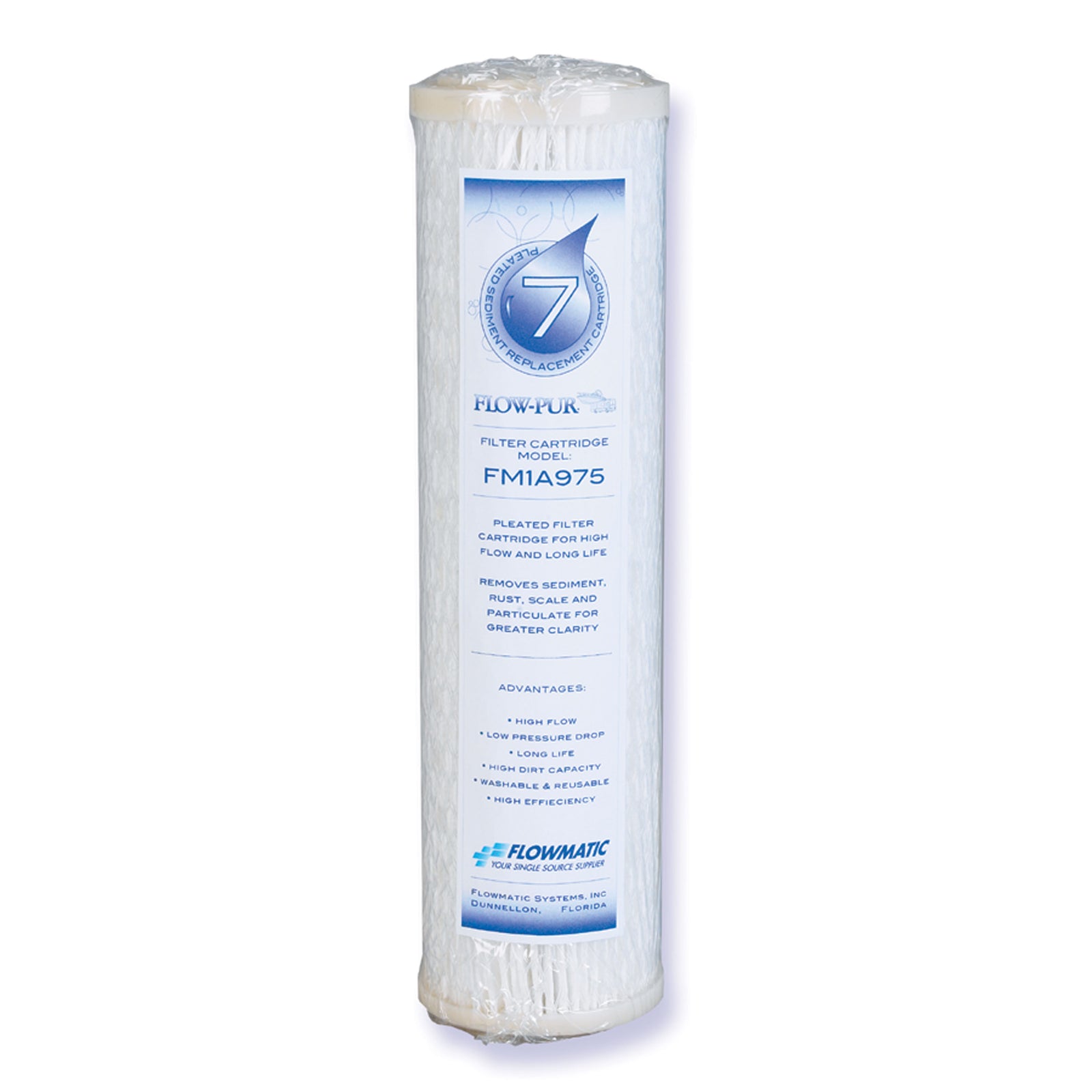 Watts FM-1A-975-RV Flowmatic Pleated Sediment Replacement Cartridge