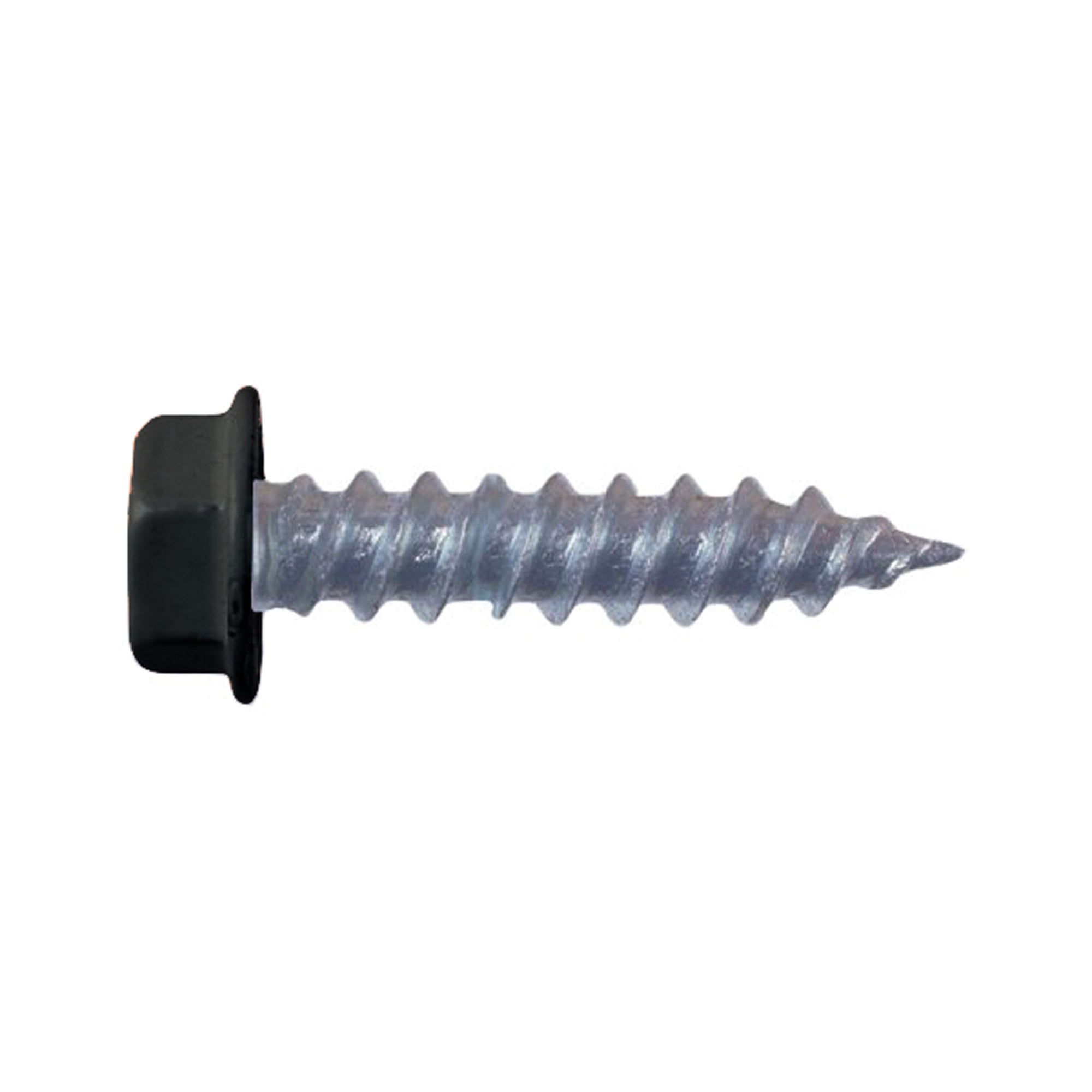 AP Products 012-TR500 BL 8 x 1-1/4 Hex Washer Head Screw - #8 x 1.25", Black, Pack of 500