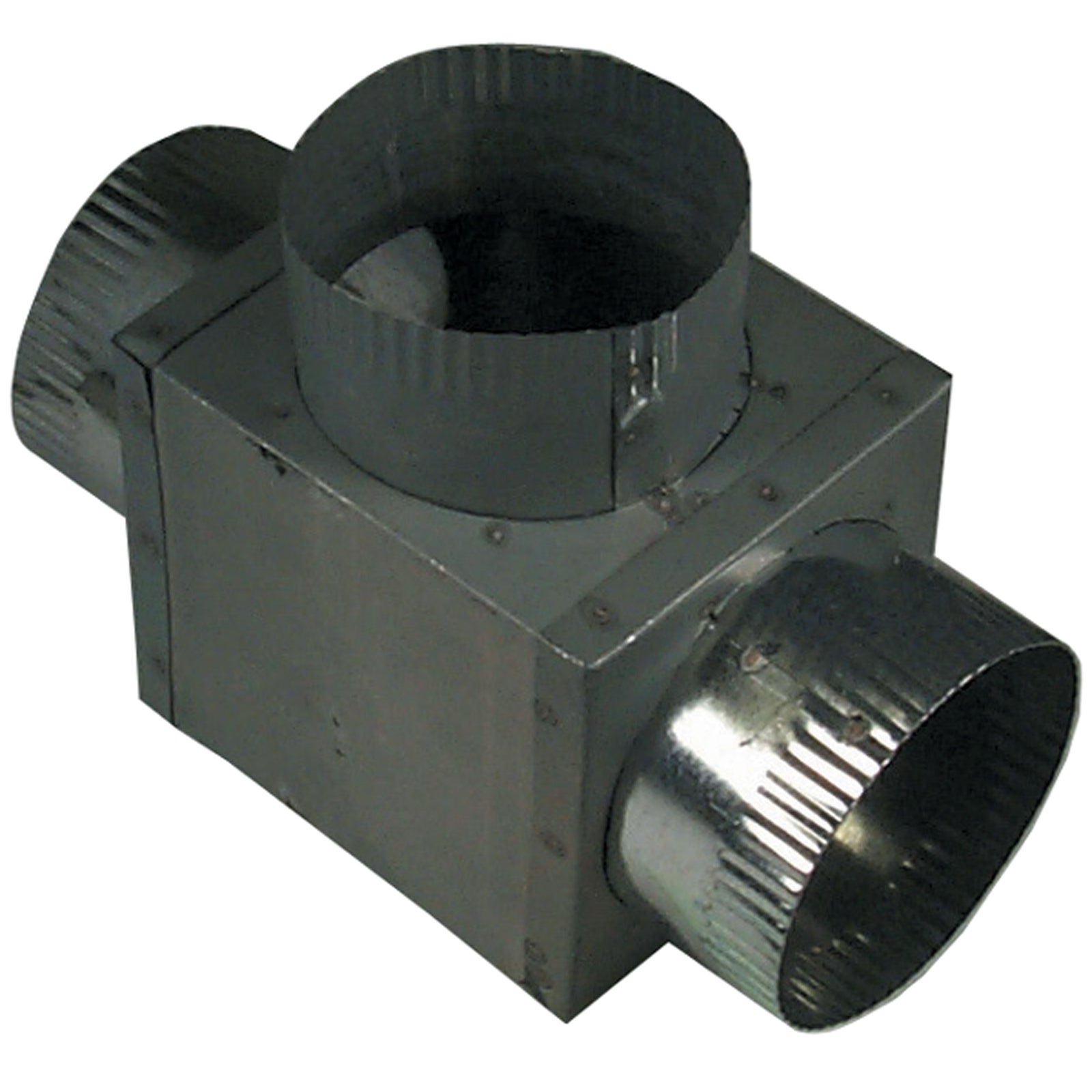 D&W 4X4X4TEE Three-Way Galvanized Tee - 4"