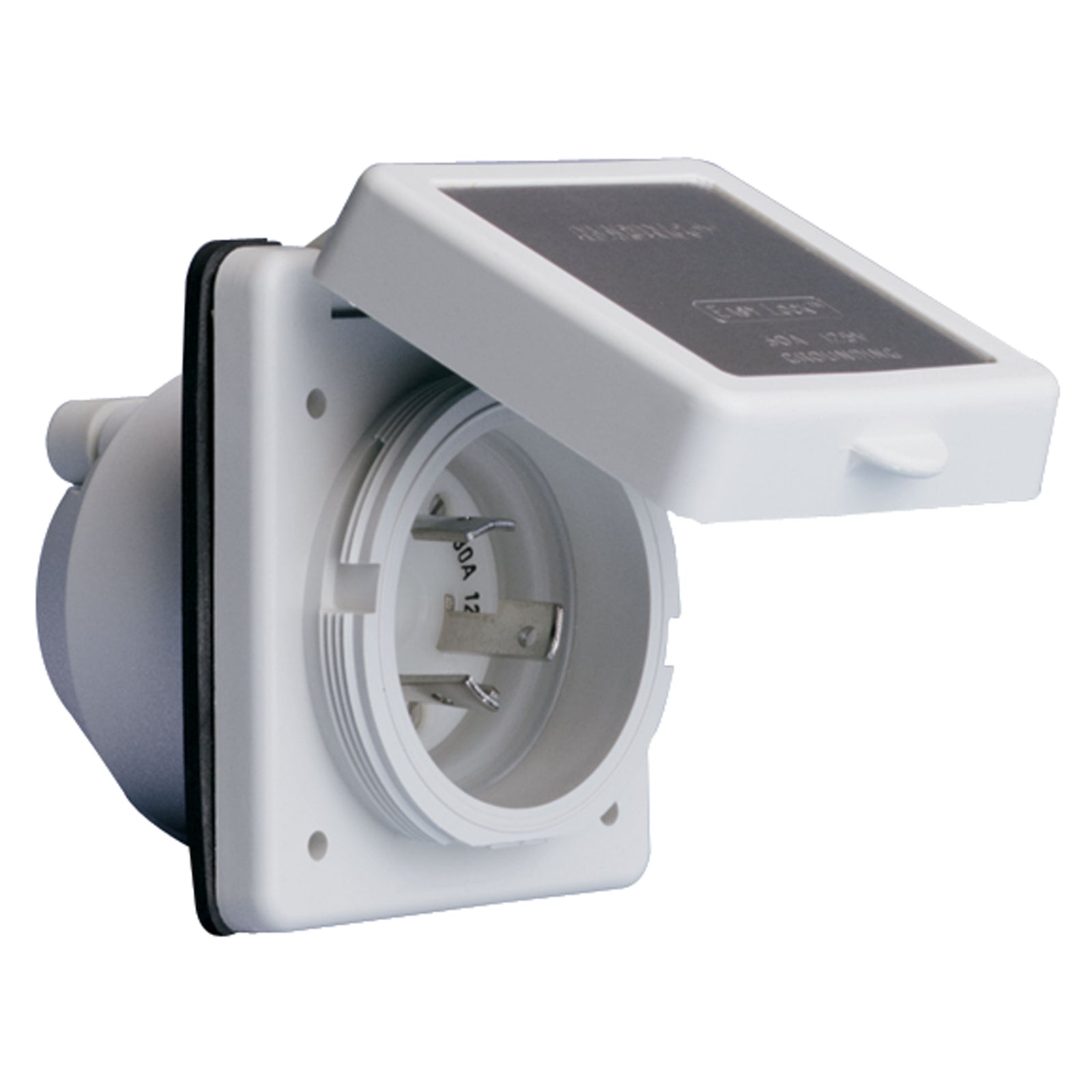 ParkPower 301ELRV Square Power Inlet - 125V, 30 Amp