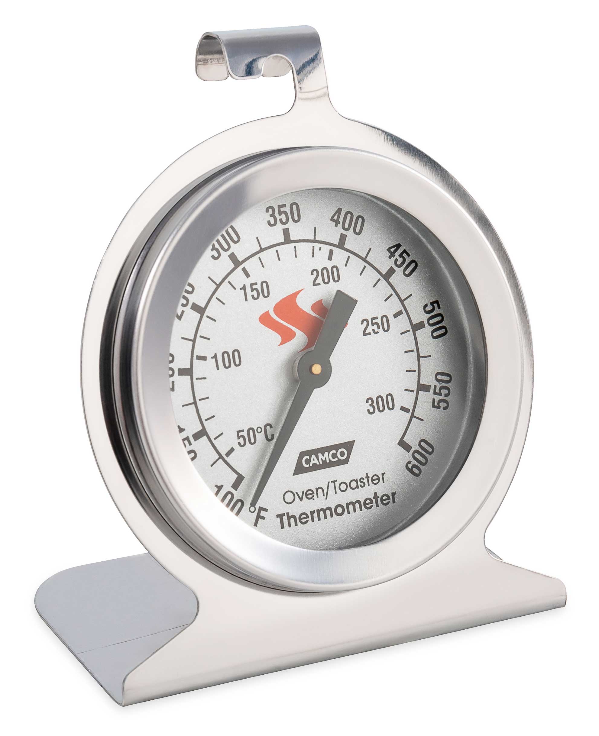 Camco 42115 Stainless Steel Oven Thermometer with Large Dial