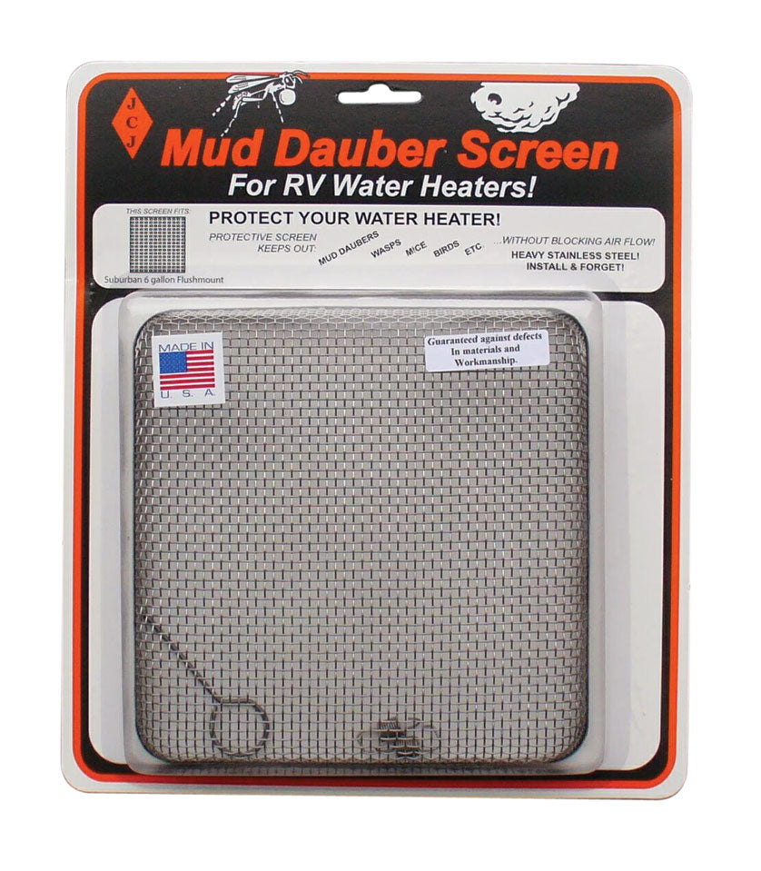 JCJ W-600 Mud Dauber Screens for RV Water Heaters - W600: Suburban 6 Galloon '06 and Newer Models