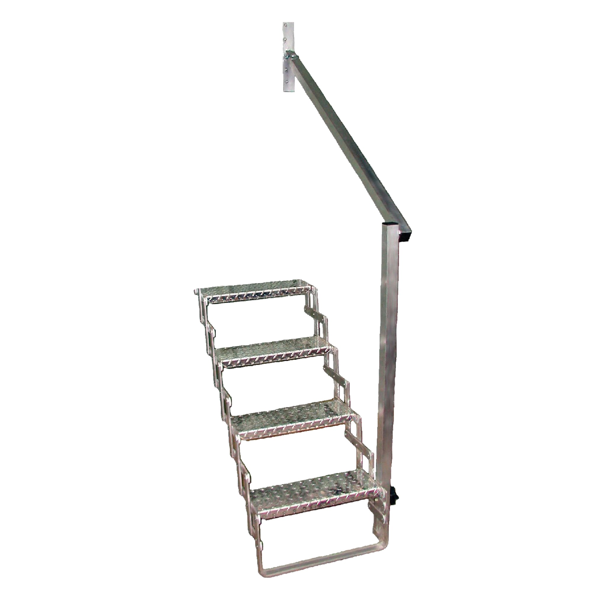 C.R. Brophy AHR5 Aluminum Scissor Stair Hand Rail - 5 Step