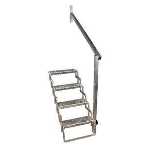 C.R. Brophy AHR5 Aluminum Scissor Stair Hand Rail - 5 Step