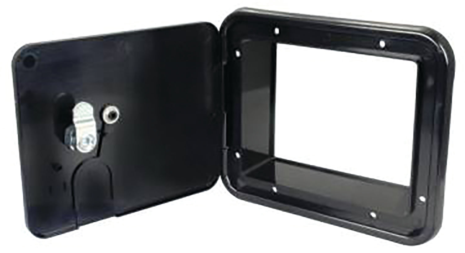 Thetford 94336 Medium 30/50 Amp Electric Cable Hatch with Keyed Entry - Black