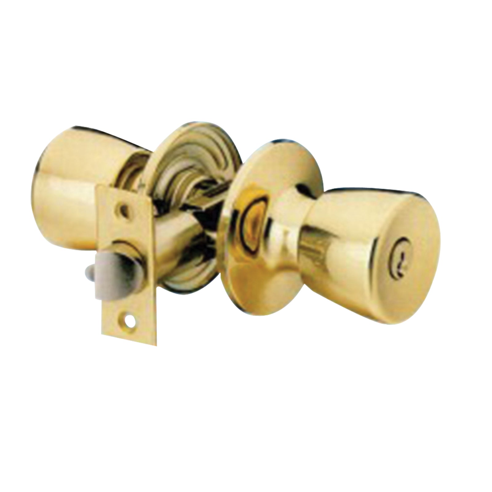 EZ-Set 100T-GN ENTRY KA-5,KA-100 Mobile Home Entrance Lock Set - Polished Brass (US3)