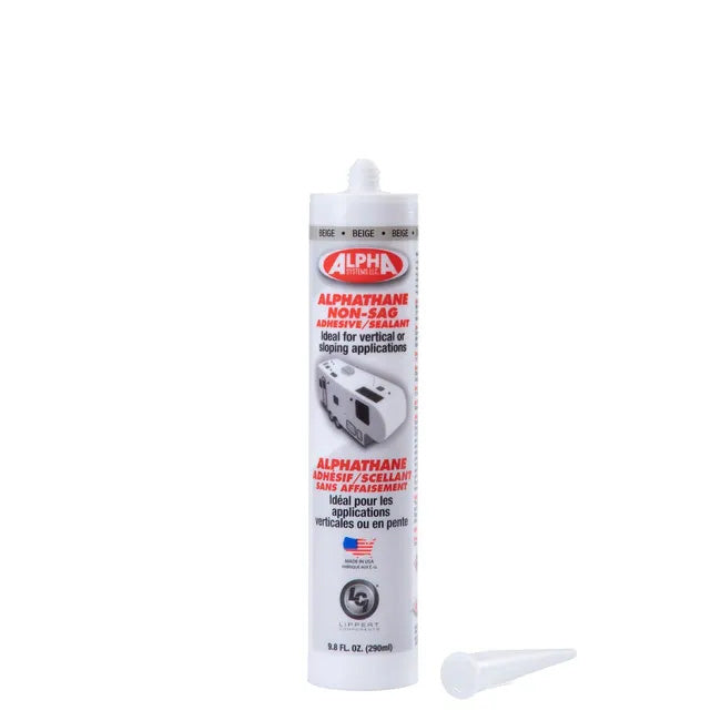 Alpha Systems 862162 ALPHATHANE 5160 Non-Sag MS Polymer Sealant - 11 oz. Tube, White