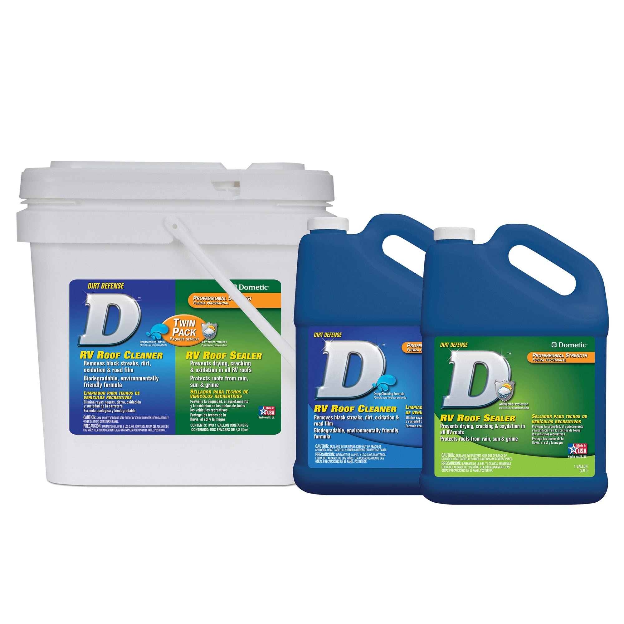 Dometic D1201201 D-Line RV Roof Sealer - Twin Pack, 1 Gallon