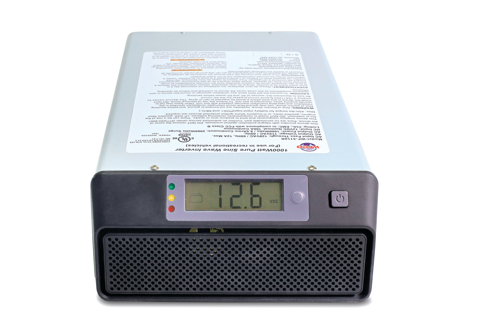 WFCO Technologies WF-5110RS Pure Sine Wave Inverter - 1000 Watt