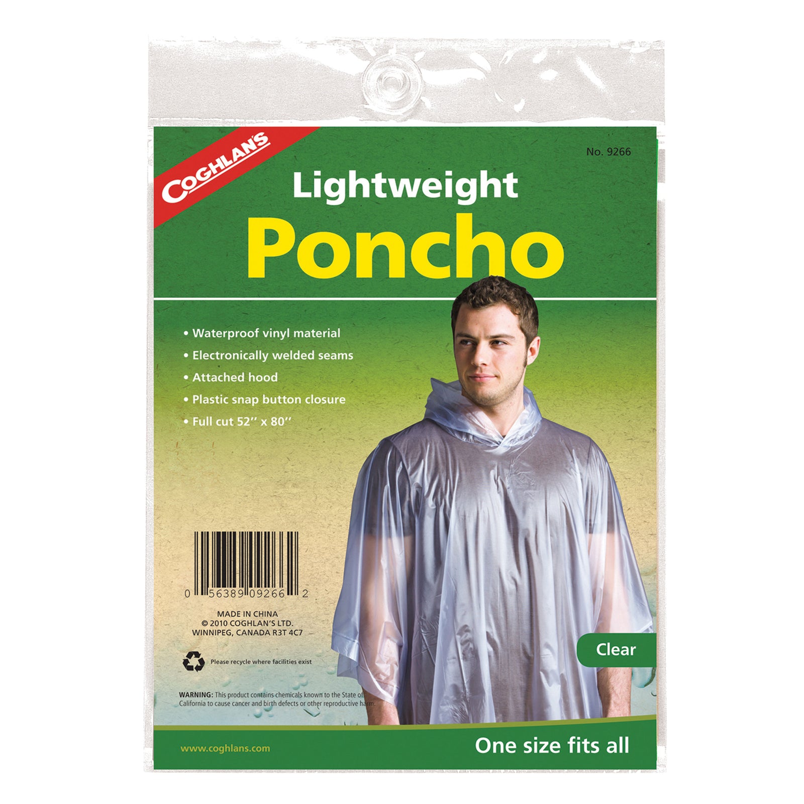Coghlan's 9266 Poncho - Clear