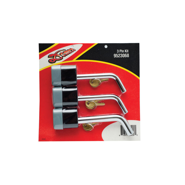 LOCKING PIN KIT 3 PC FOR TOWBAR Hilltop Camper and RV