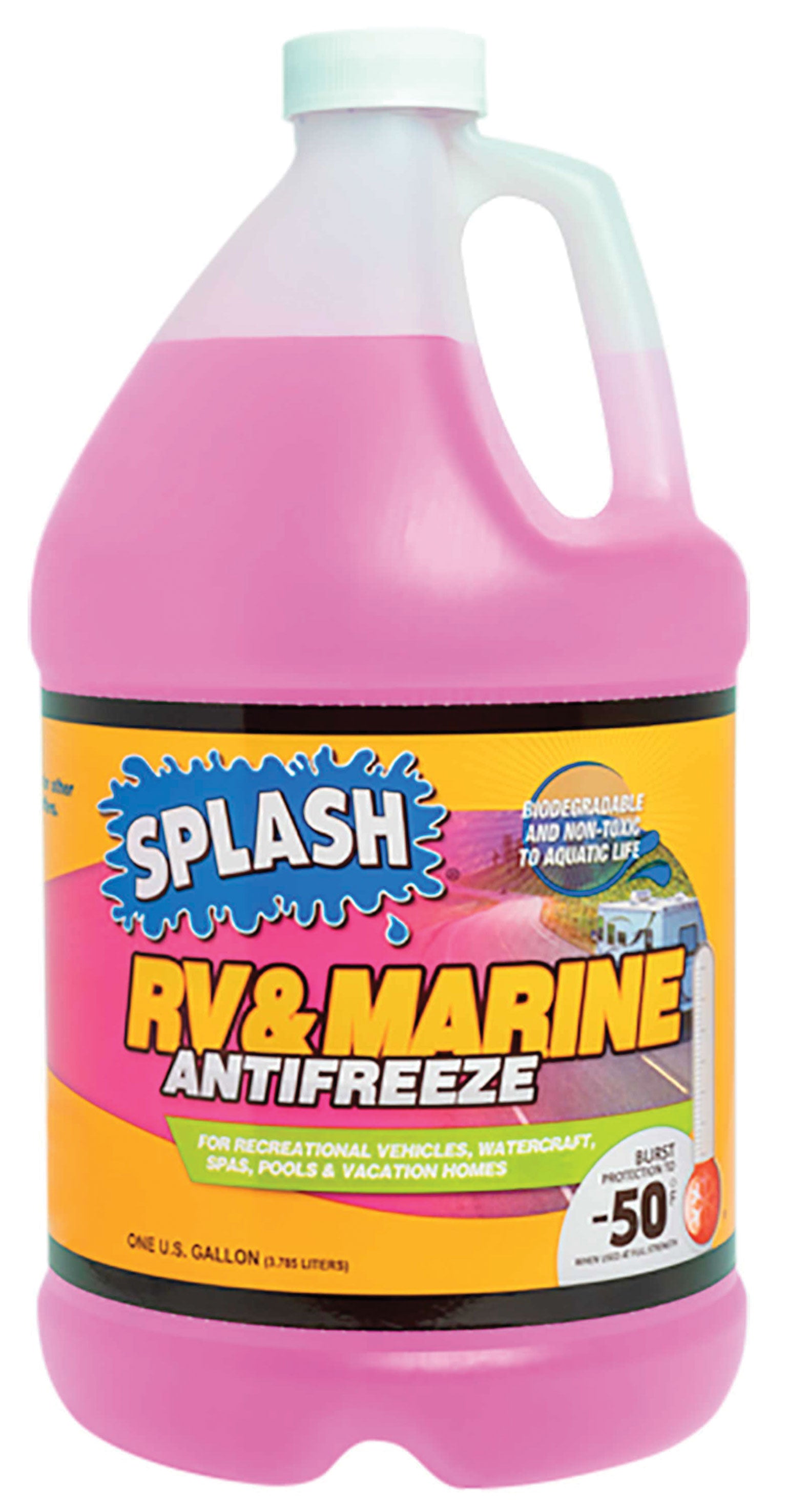 SPLASH 619526 RV & Marine Antifreeze -50°F - 1 Gallon