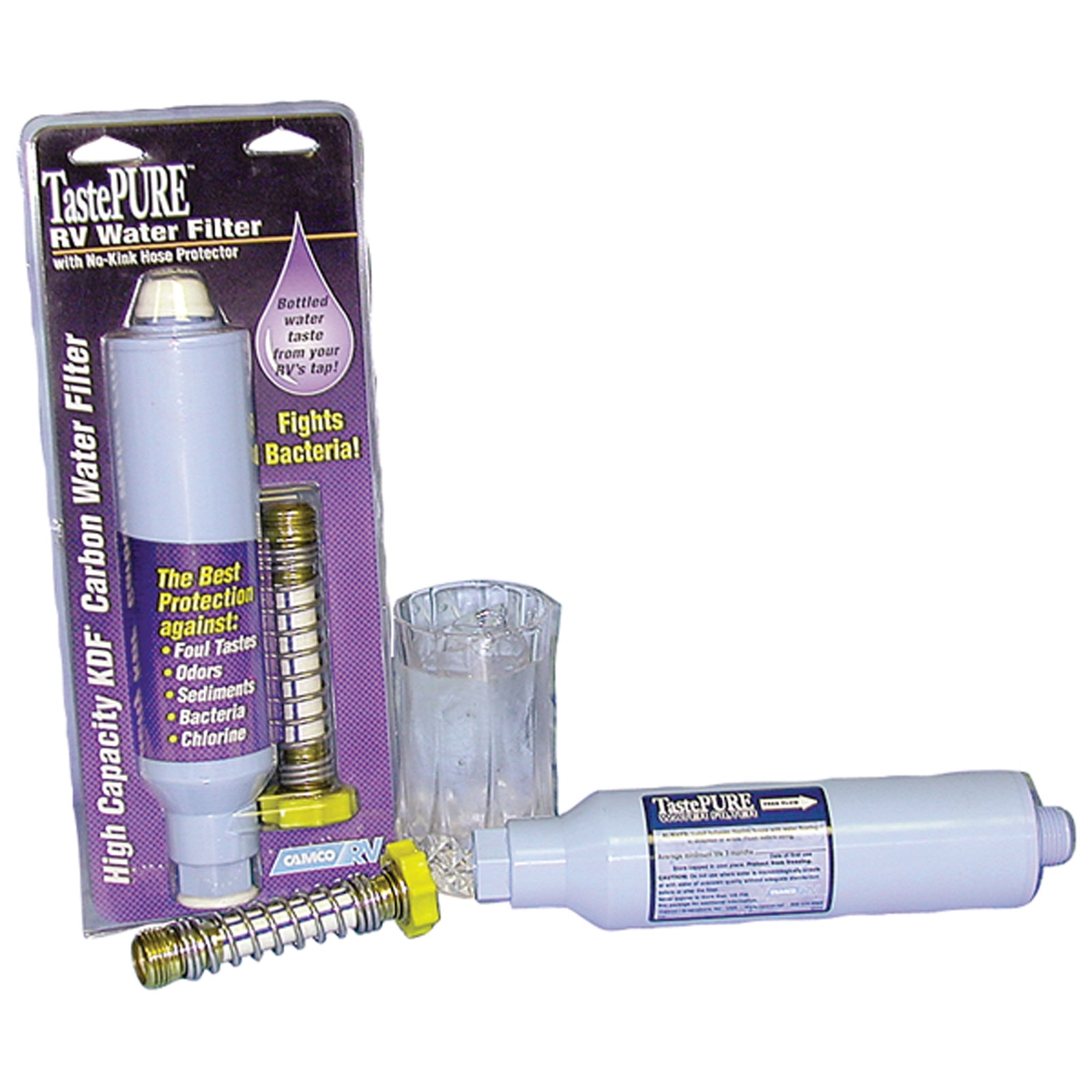 Camco 40043 Tastepure Kdf/Carbon RV Water Filter
